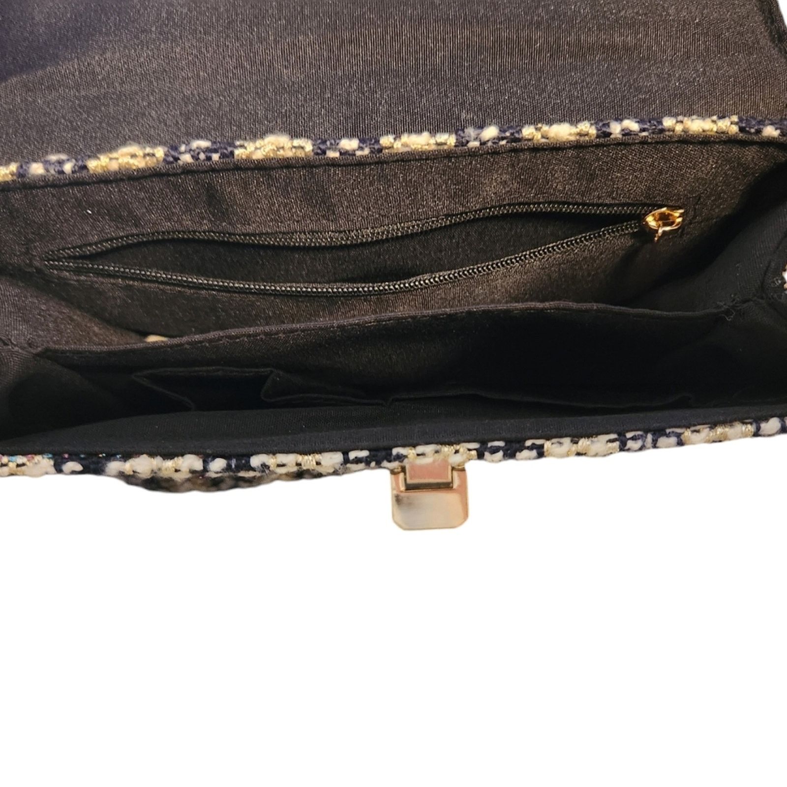 Aldo Aldo Promenade Mini Tweed Navy Scarf Bag Size ONE SIZE - 6 Thumbnail