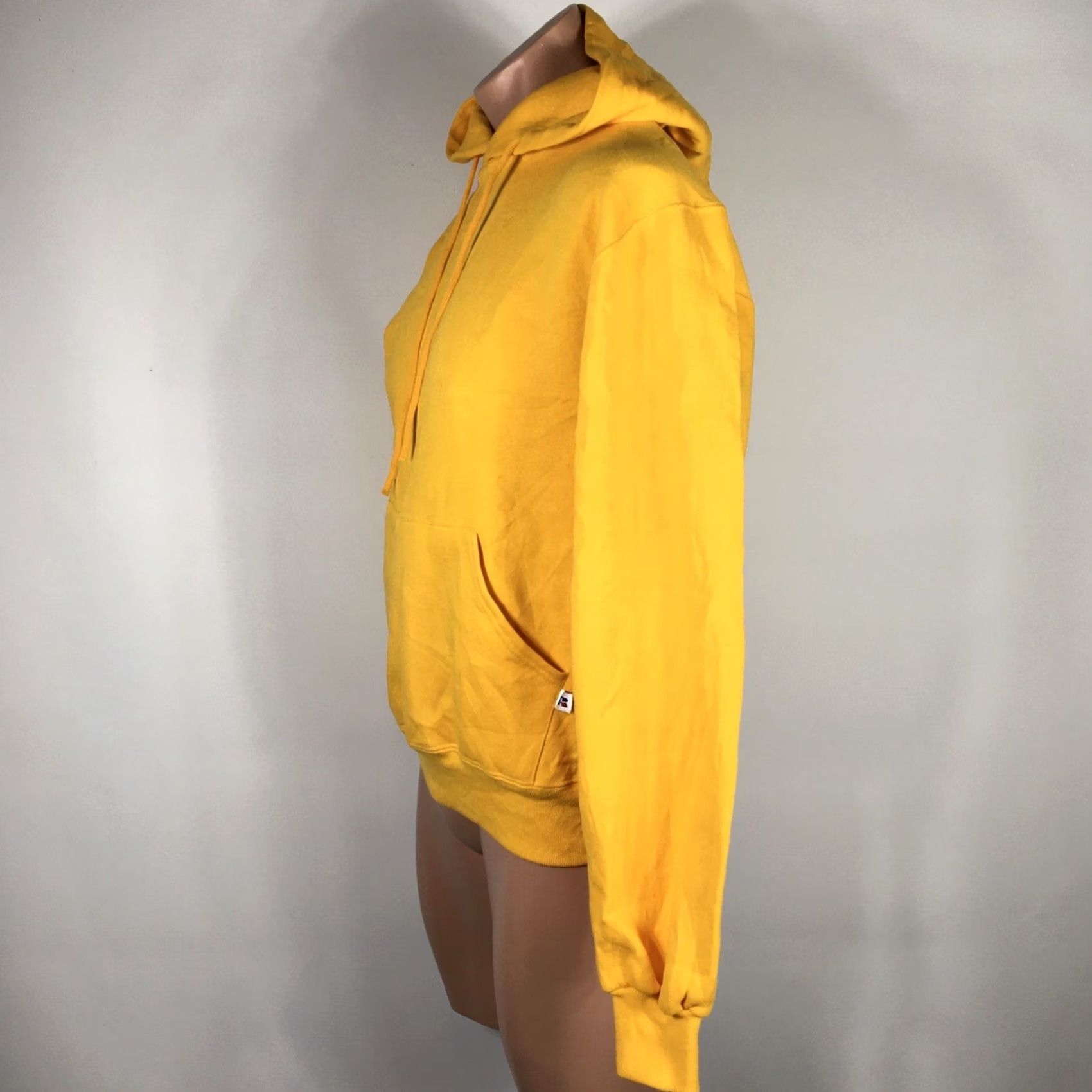 Russell Athletic VINTAGE Russell Athletic Hoodie Mens Size S Yellow Goldenrod Blank Sweatshirt Crew Neck 90s Athletic Track Size US S / EU 44-46 / 1 - 5 Thumbnail