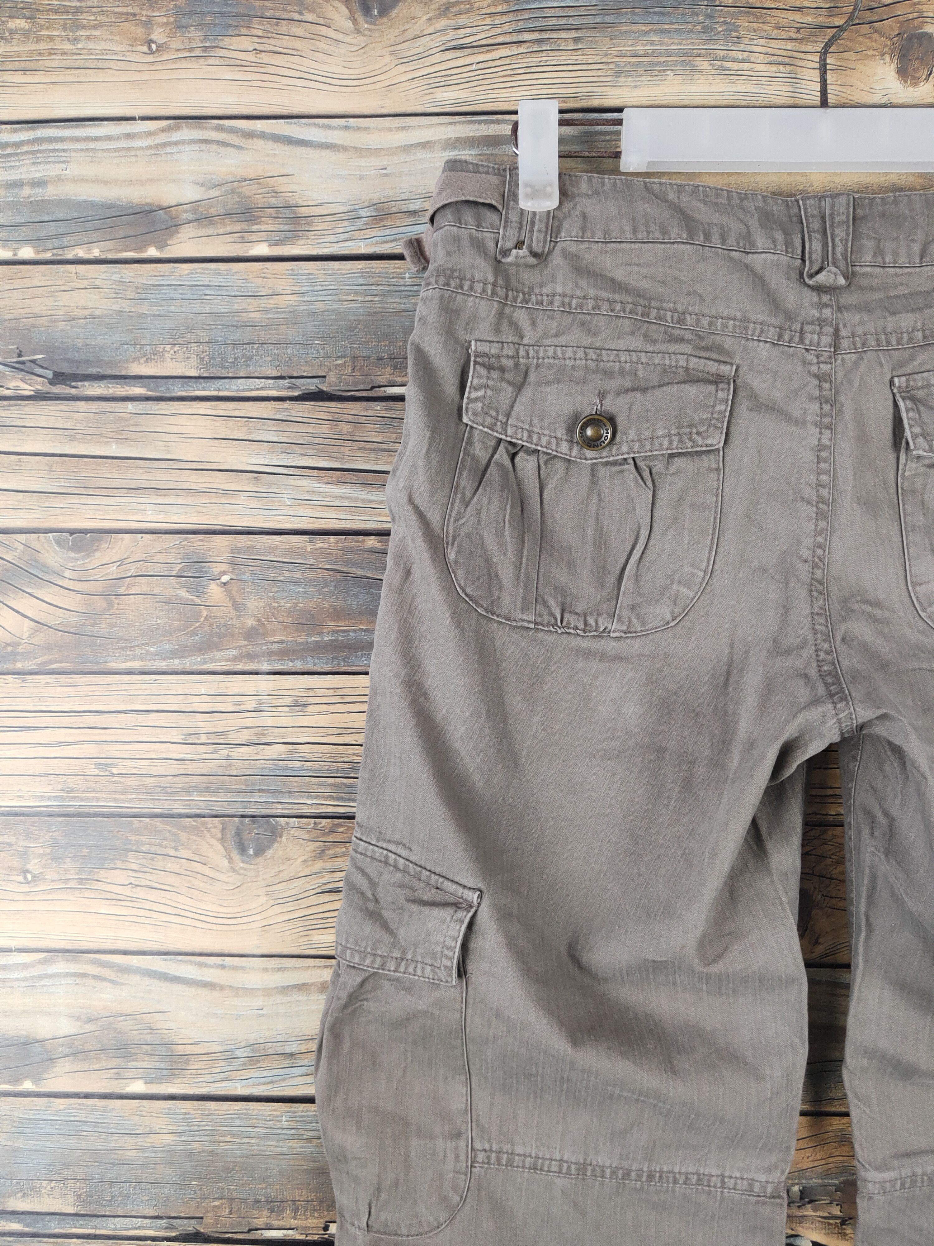 Japanese Brand DL Hound Olive Multipocket Tactical Cargo Pants #210 Size 28" / US 6 / IT 42 - 8 Thumbnail