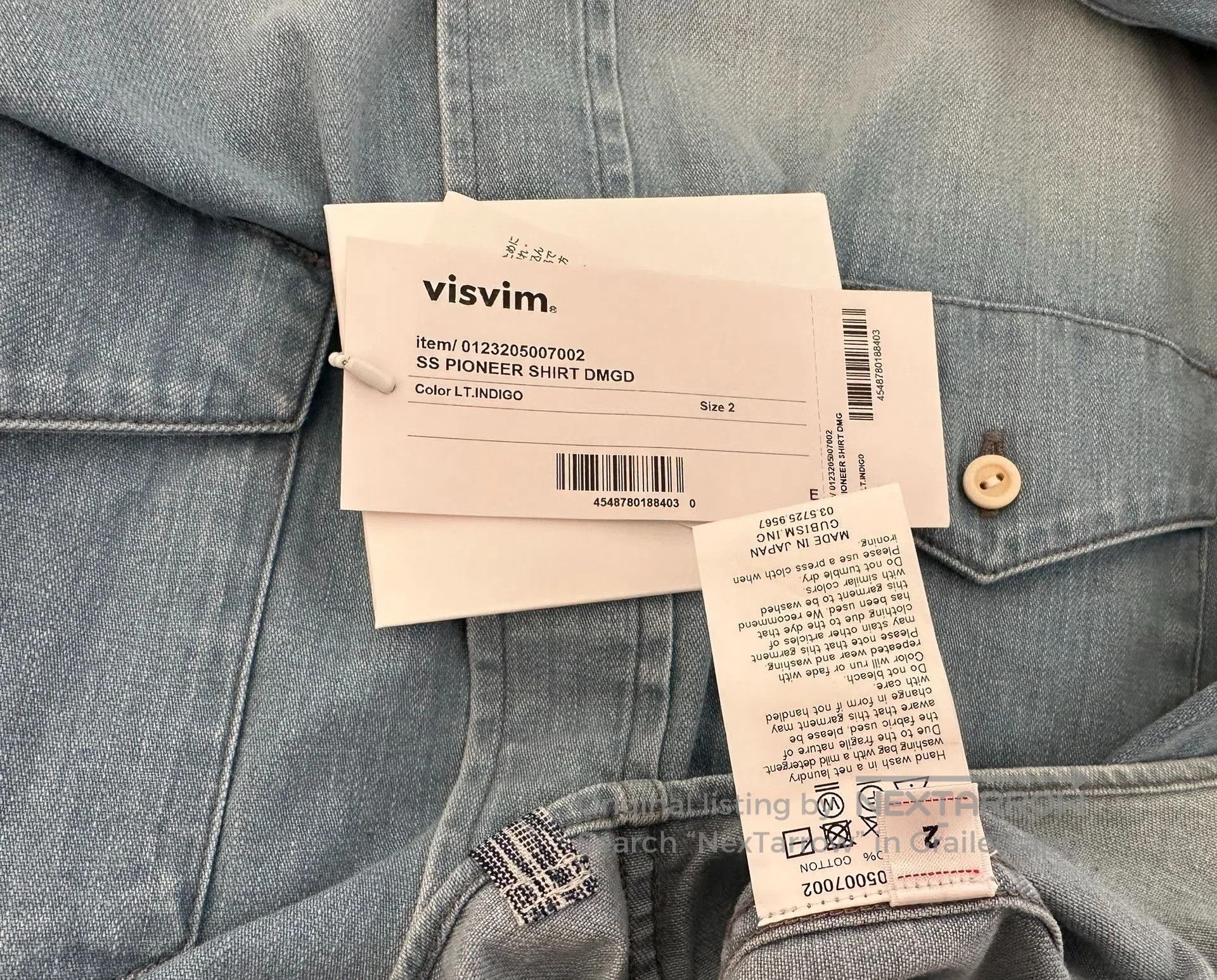 Visvim visvim denim shirt with faded detail. Size US M / EU 48-50 / 2 - 4 Thumbnail