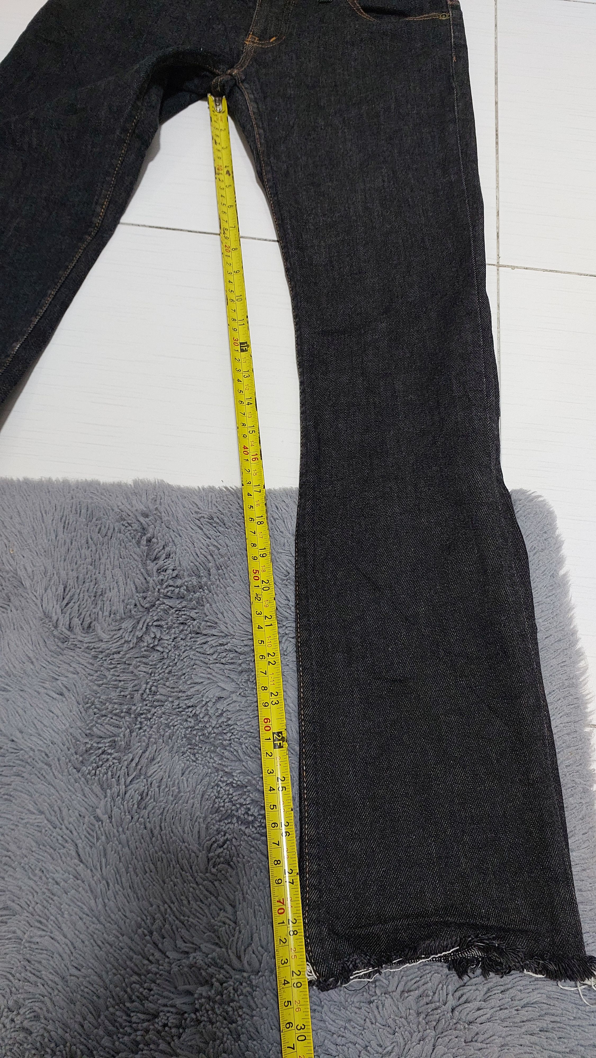 Hysteric Glamour × Japanese Brand HYSTERIC GLAMOUR STRETCHABLE WOMEN'S JEANS PANT Size 29" - 3 Thumbnail