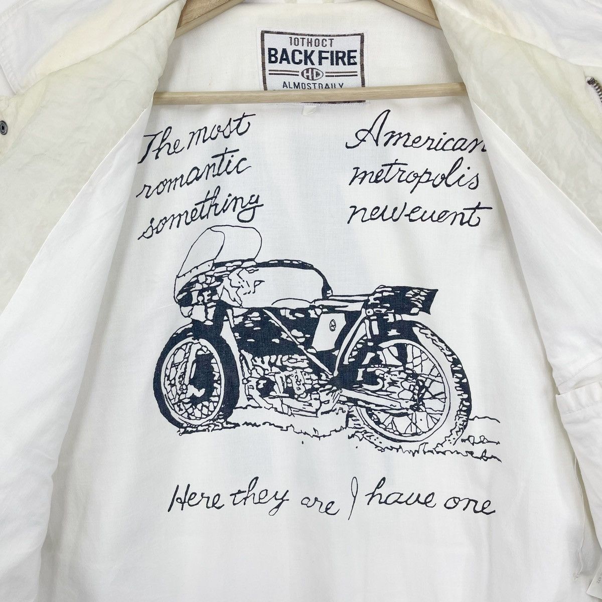 Sports Specialties × Vintage Back Fire 74 Racing Team Bomber Jacket Size US XL / EU 56 / 4 - 8 Thumbnail