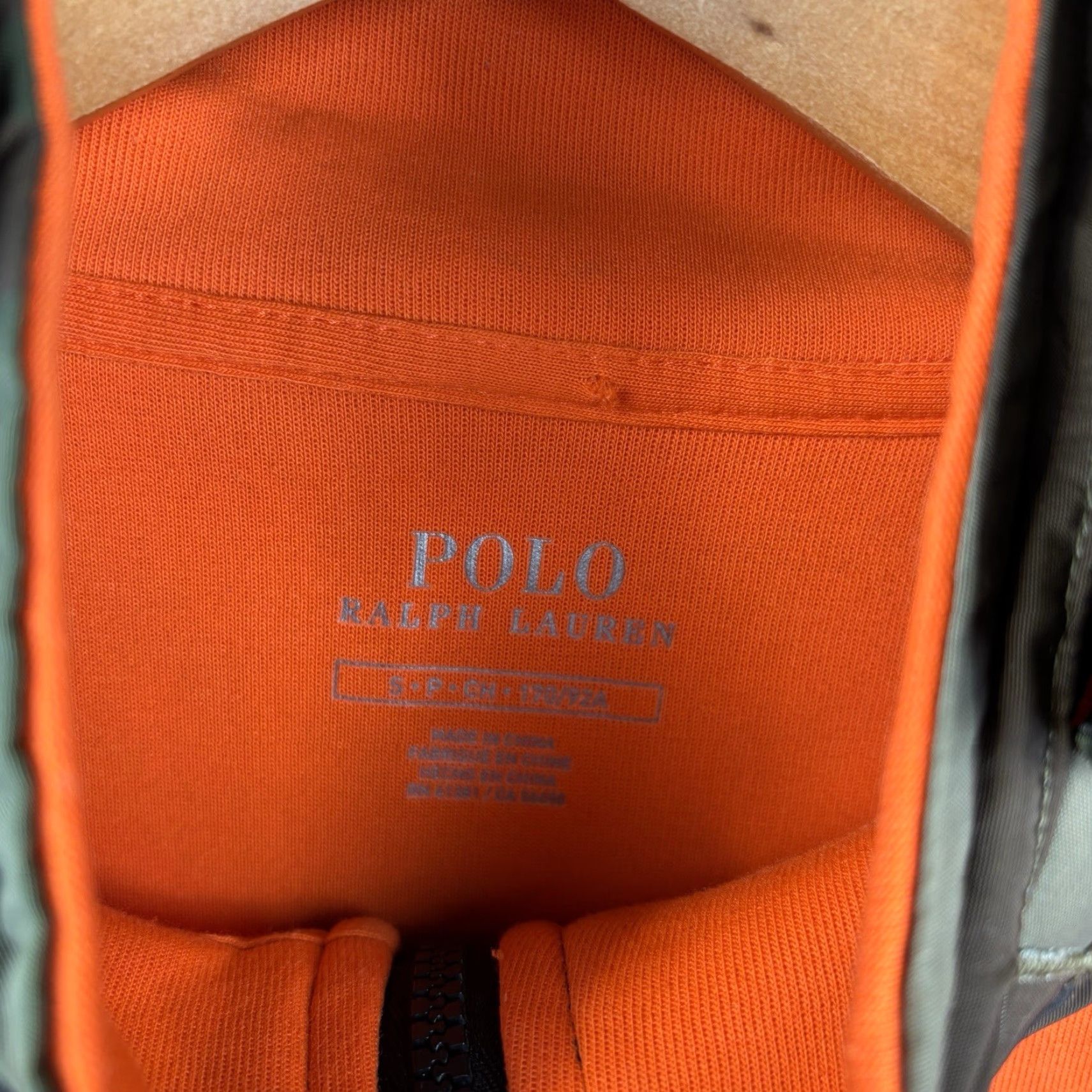 Polo Ralph Lauren Polo Ralph Lauren Polo Ralph Lauren Double Knit Hybrid 1/2 Zip Pullover Mens Small Orange Camo Size US S / EU 44-46 / 1 - 4 Thumbnail
