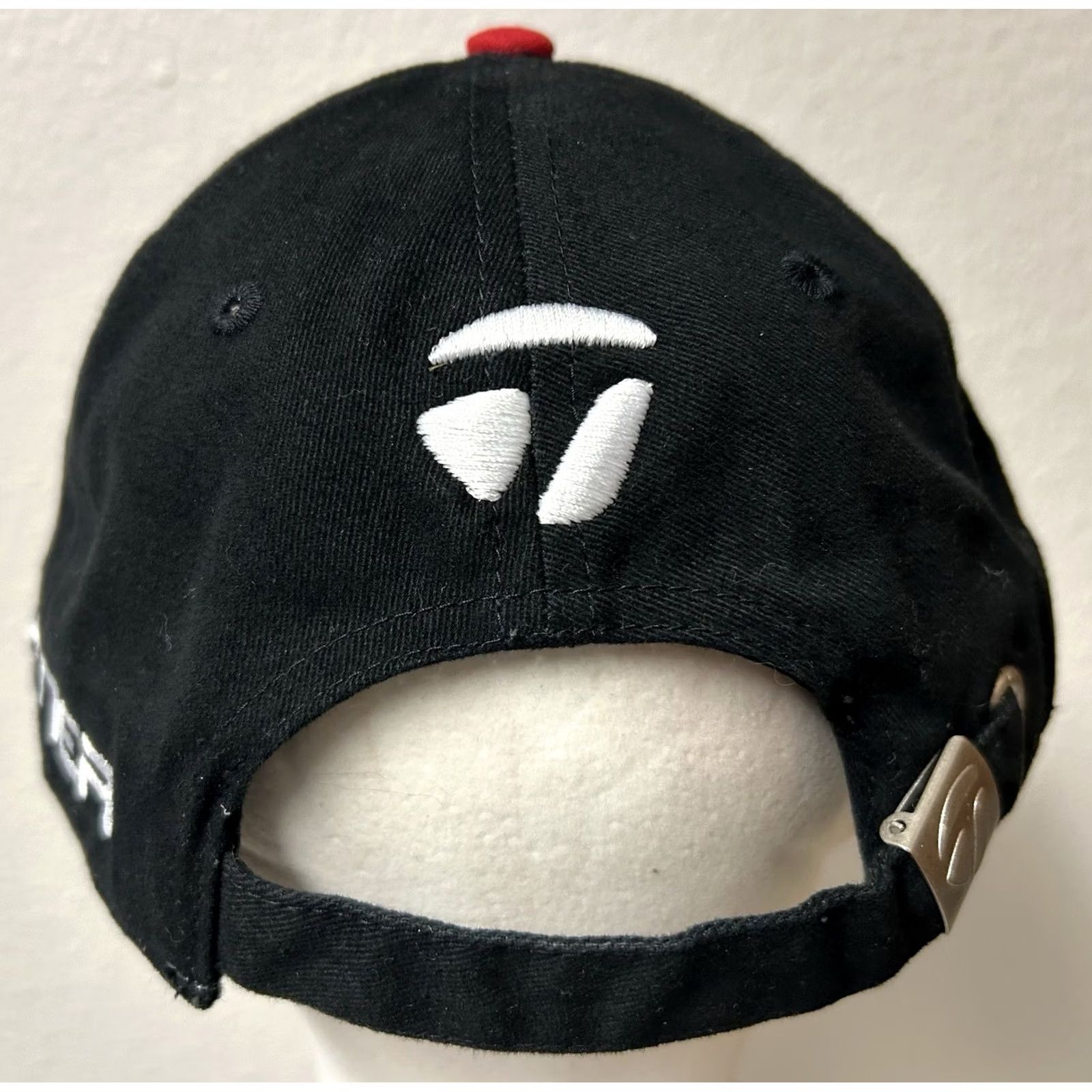TaylorMade VINTAGE TaylorMade Burner Adjustable Hat Cap Black/Red Embroidered Mens One Size Baseball Cap Adjustable Hat Size ONE SIZE - 5 Thumbnail