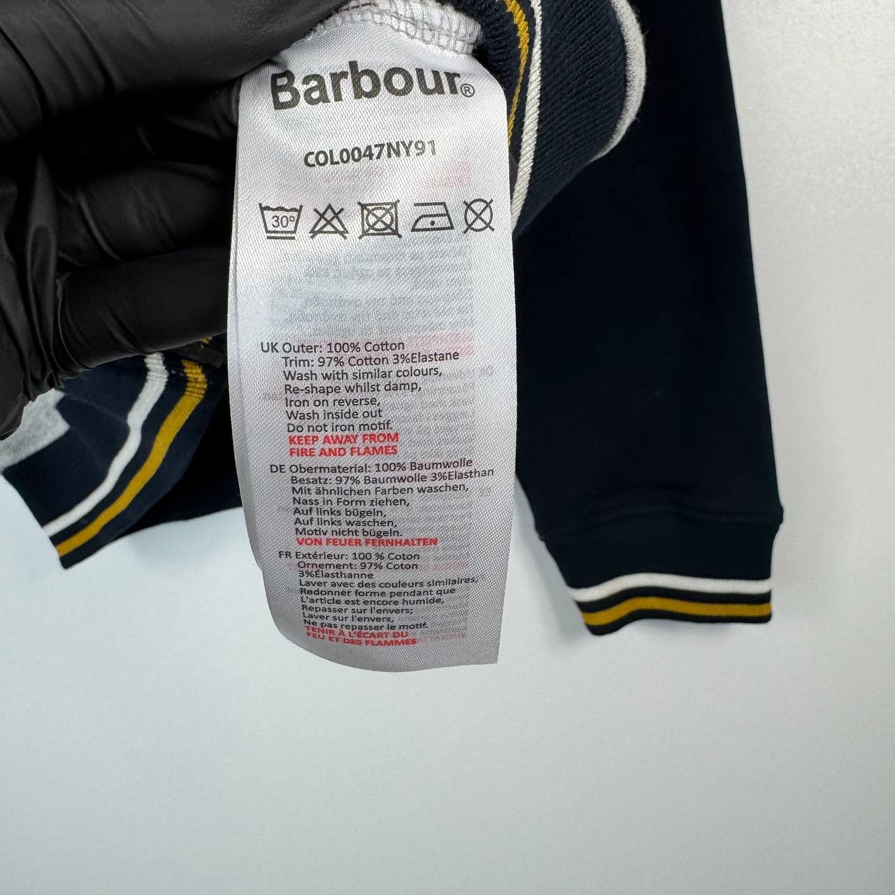 Barbour NEW Barbour Lewis Zip Jacket Grey Navy Boys Size XL 12-13Y Size US XXS / EU 40 - 9 Thumbnail