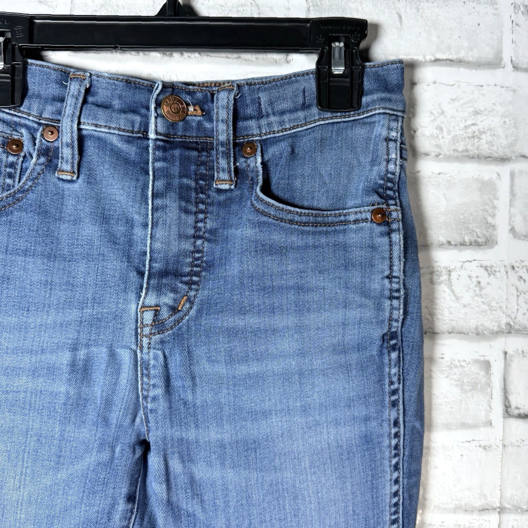 Madewell Madewell Jeans 10” High Rise Skinny Blue Cotton Size 25x24 Womens Size 42" / US 20 - 2 Thumbnail