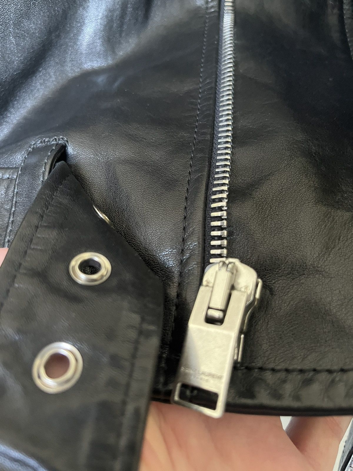 Hedi Slimane × Saint Laurent Paris Saint Laurent FW16 L17 Leather Jacket Size US S / EU 44-46 / 1 - 16 Thumbnail