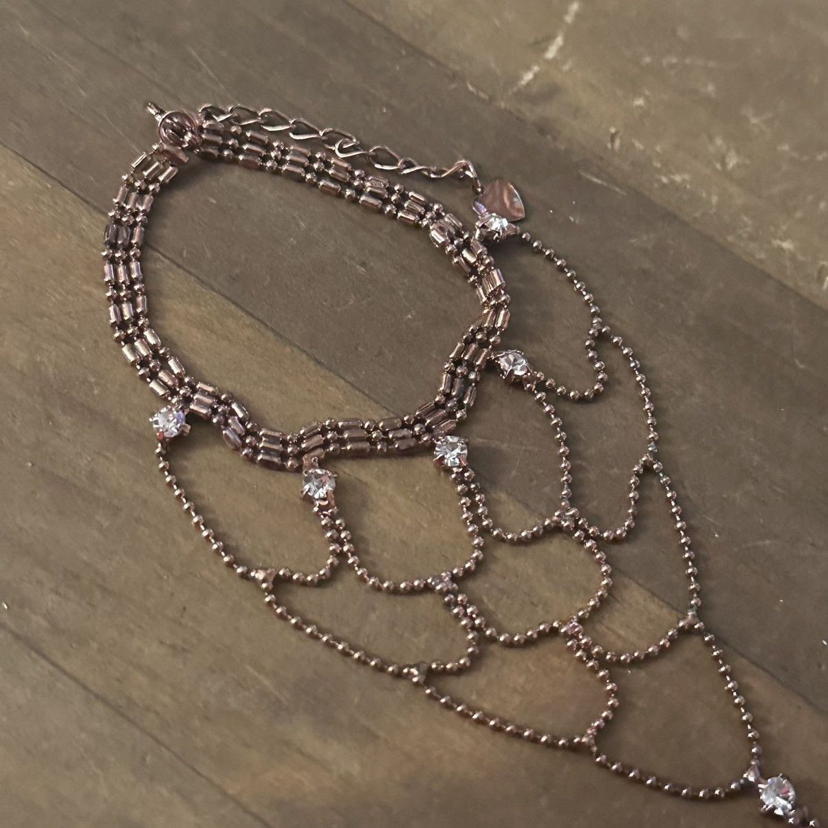Other Copper tone woven hand/slave bracelet with ring Size ONE SIZE - 6 Thumbnail