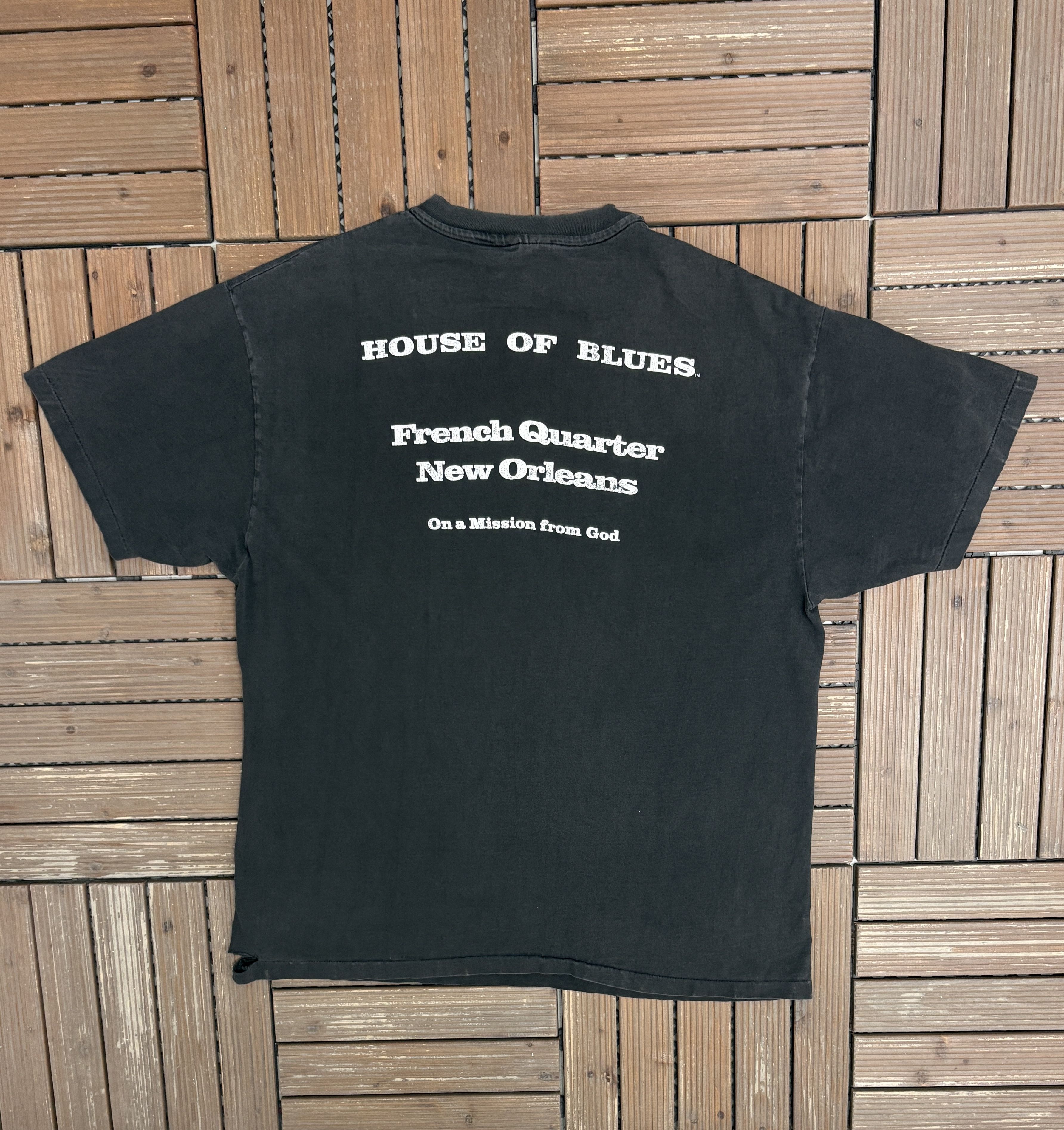 Vintage Blues Brothers House Of Blues Vintage Black T-Shirt Tee Size US XL / EU 56 / 4 - 4 Thumbnail