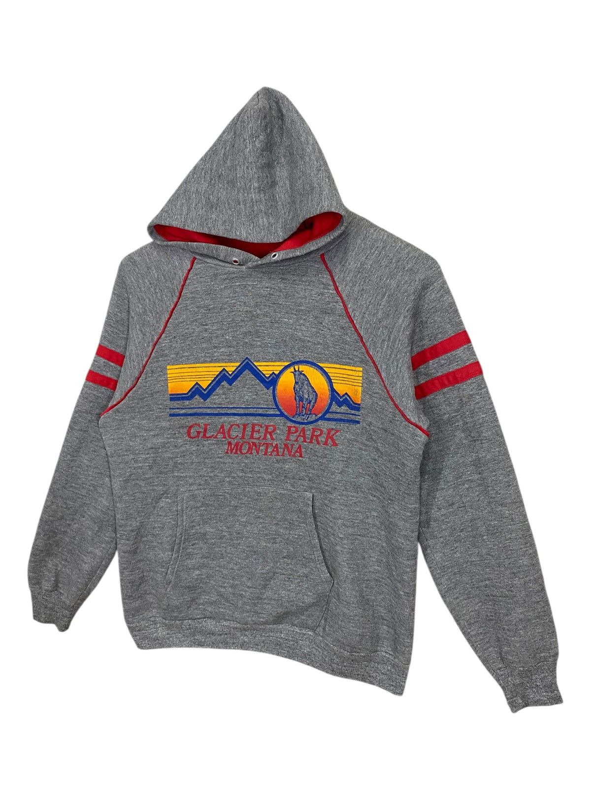 Jerzees × Vintage Vintage 90s hoodie 3blend glacier park montana hoodie size M Size US M / EU 48-50 / 2 - 2 Thumbnail