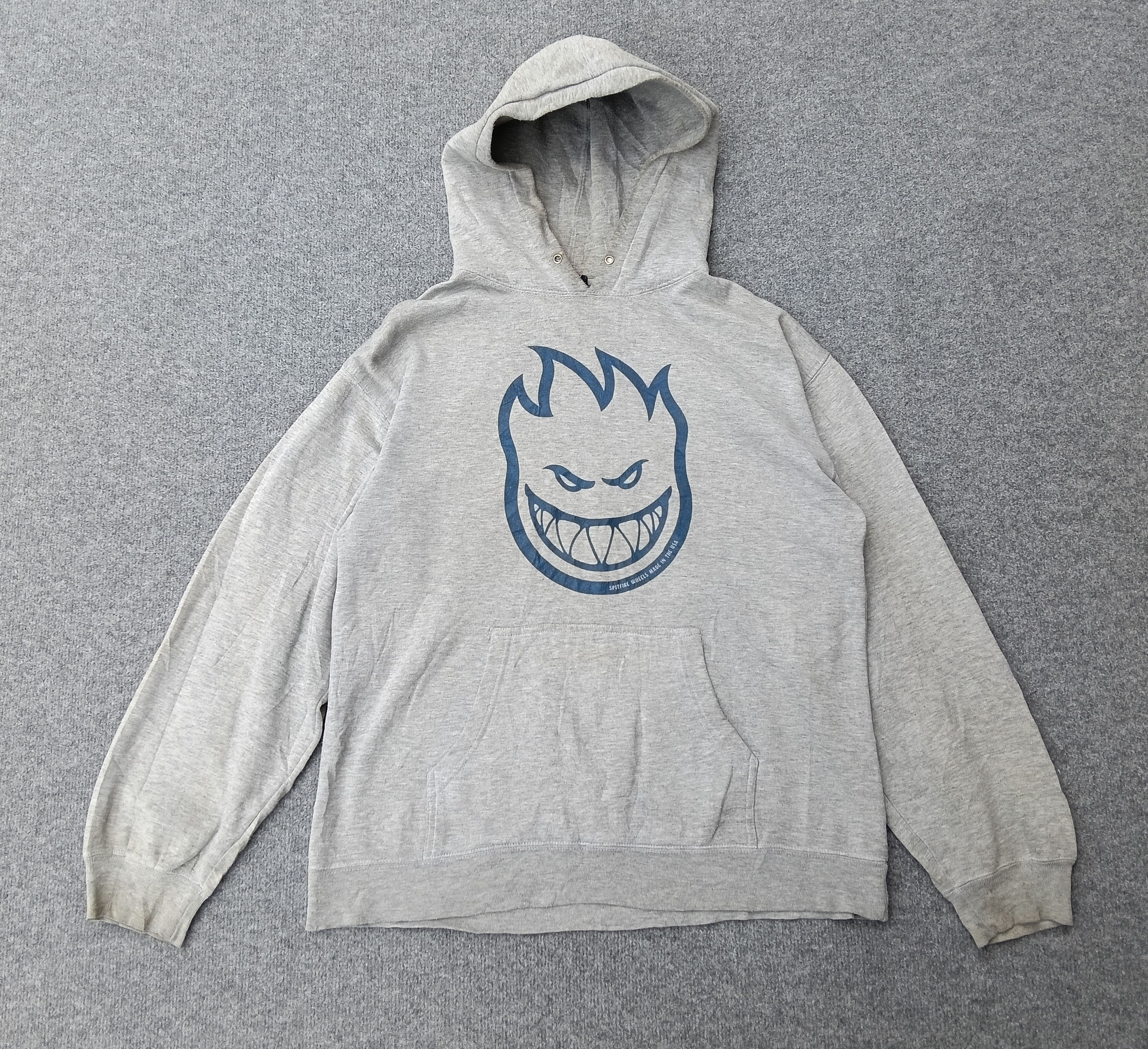 Spitfire Vintage Spitfire Wheels Bighead Logo Grey Hoodie Streetwear Size US M / EU 48-50 / 2 - 1 Thumbnail