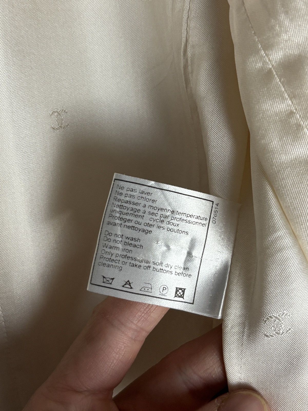 Chanel 90s Chanel Blazer Archive Cotton Silk Vintage Jacket Size M / US 6-8 / IT 42-44 - 14 Thumbnail