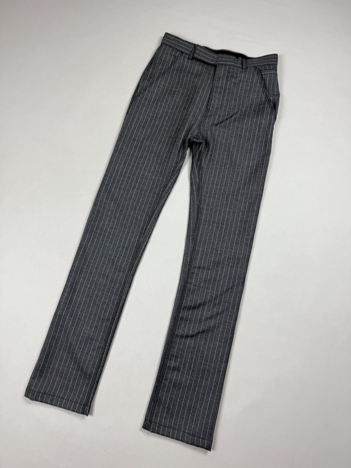 Haider Ackermann Haider Ackermann Ladies Striped Wool Dress Pants Trousers Size 25" / US 0 / IT 36 - 4 Thumbnail