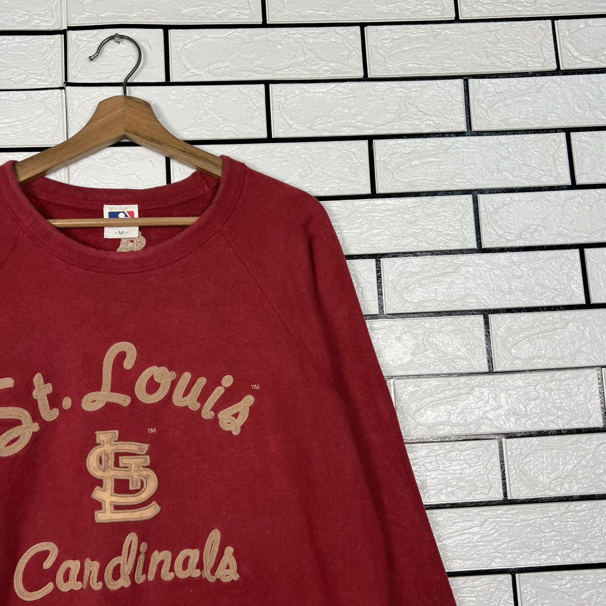 MLB St Louis Cardinals Big Logo Crewneck Sweatshirt #4020-C183 Size US M / EU 48-50 / 2 - 5 Thumbnail