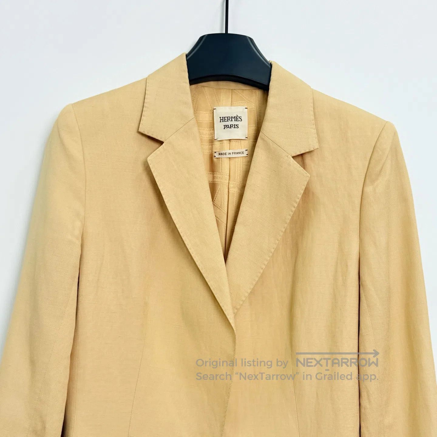 Hermes Hermes Linen Single Breasted Blazer| Size XS / US 0-2 / IT 36-38 - 2 Thumbnail