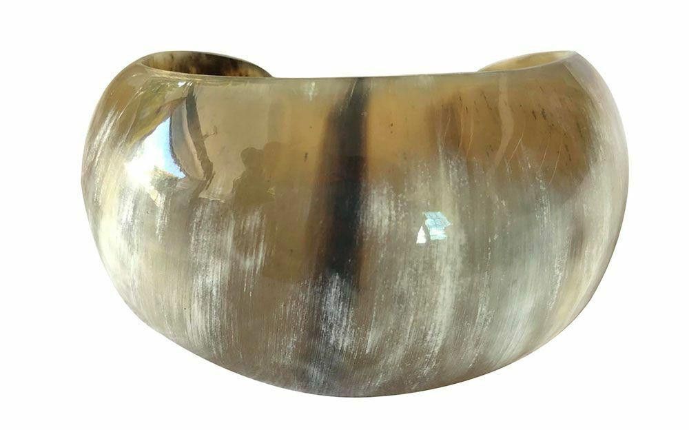 Designer New Textured Cow Horn Bracelet. Size ONE SIZE - 2 Thumbnail