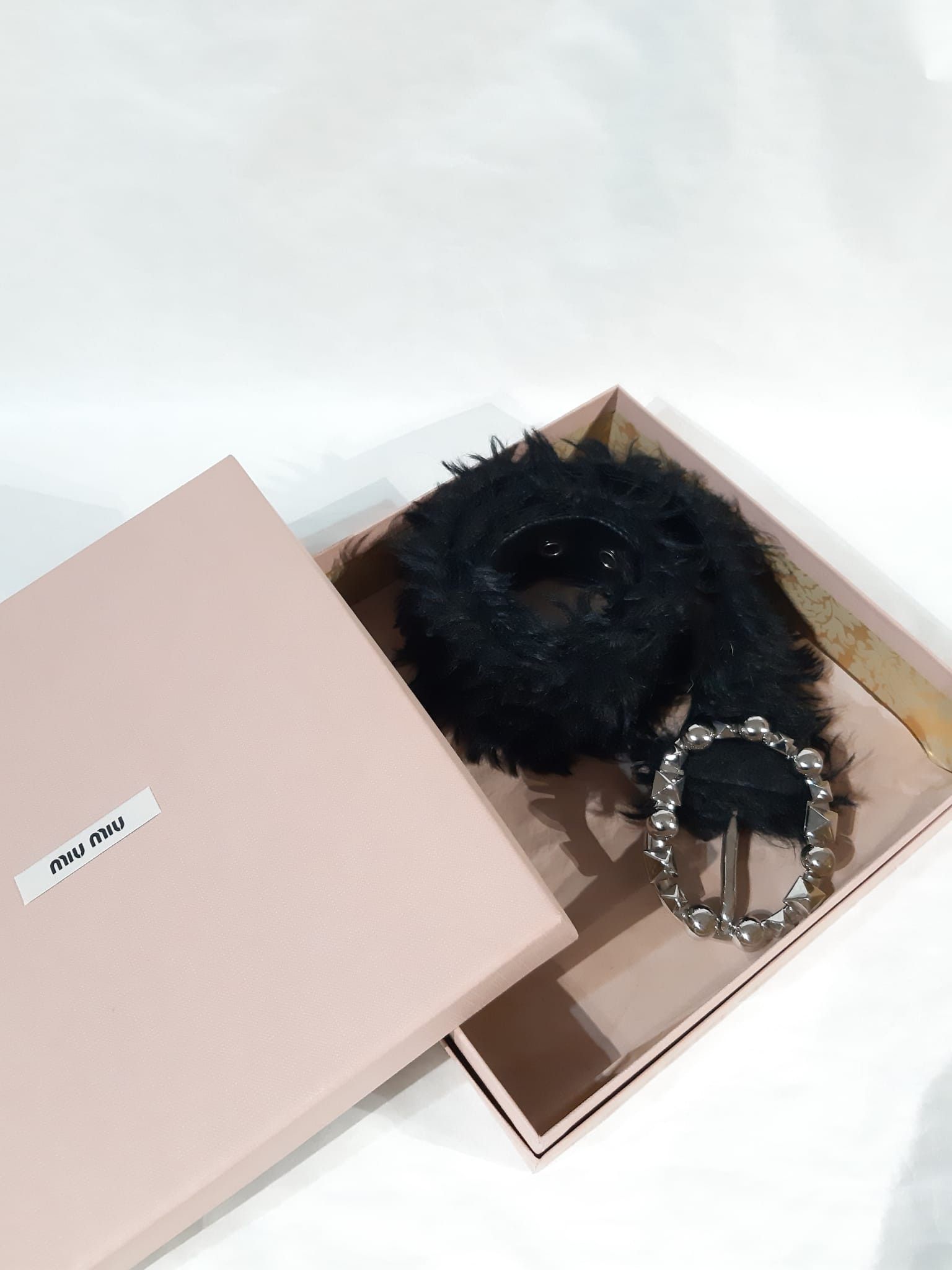 Miu Miu MiuMiu Mohair Fur Belt Size ONE SIZE - 8 Thumbnail