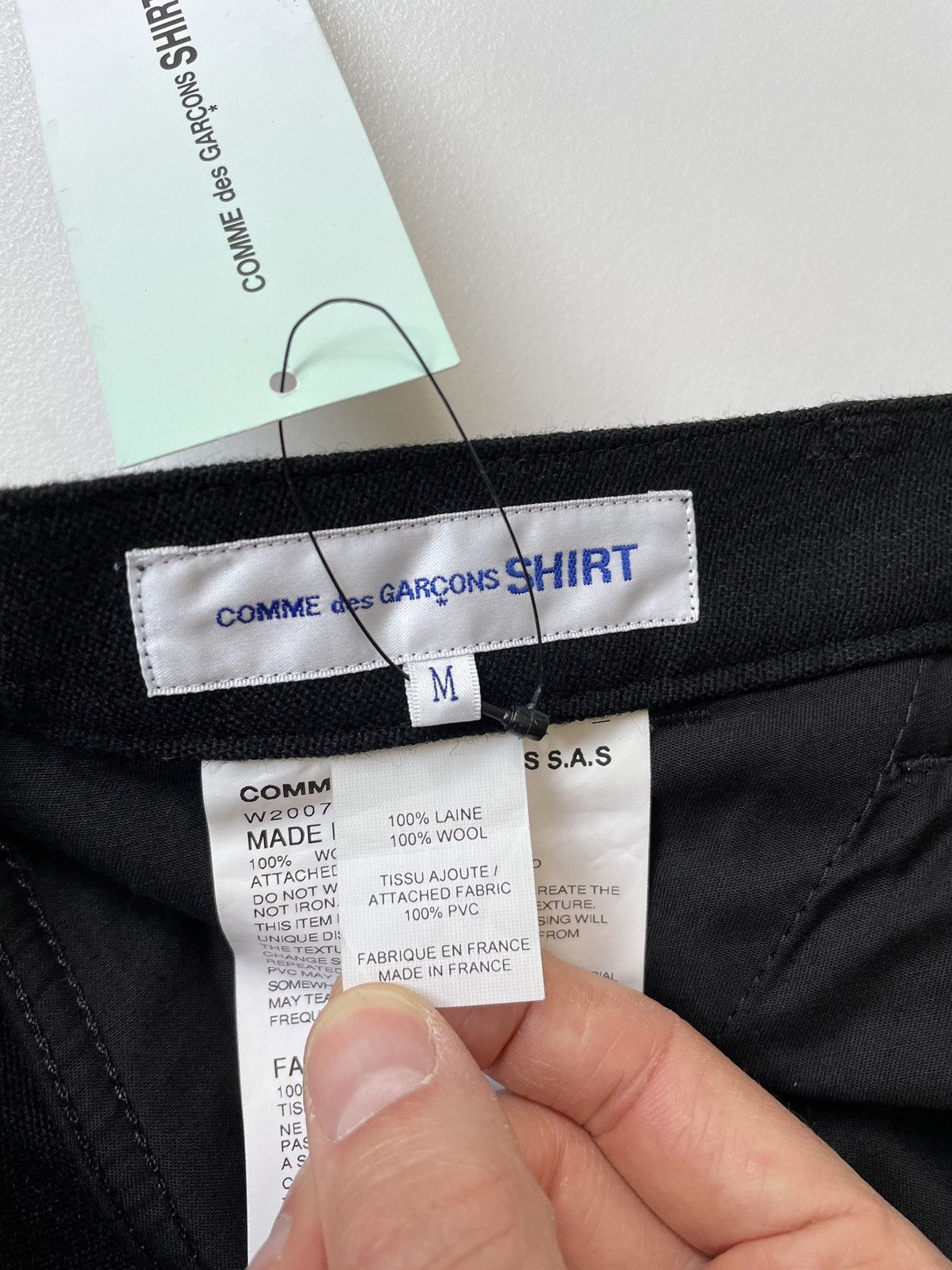 Comme des Garcons Black Twill Wool Utility Trousers Size US 32 / EU 48 - 5 Thumbnail