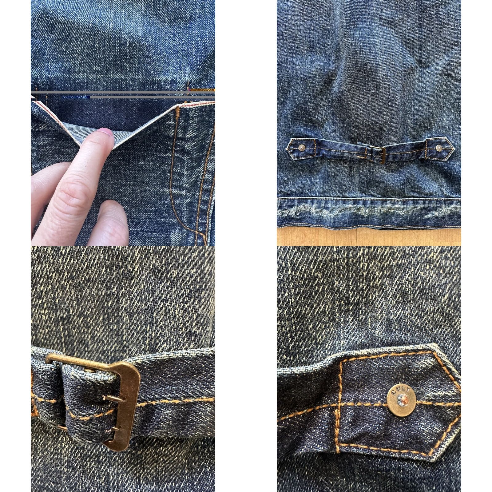 Cult Of Individuality Cult of Individuality Jacket Denim Blue Washed Mens XL Regular Size Size US XL / EU 56 / 4 - 8 Thumbnail