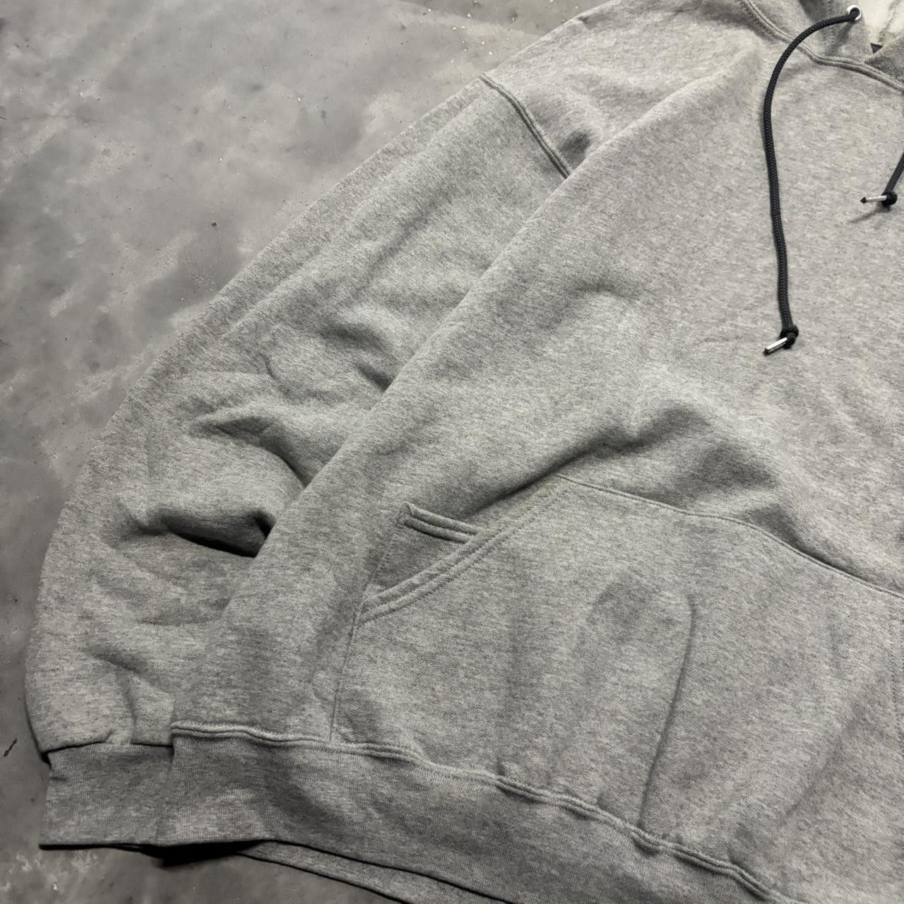 Japanese Brand × Vintage Crazy Vintage Y2K/2000s Light Grey Blank Russell Style Essential Hoodie! Size US XL / EU 56 / 4 - 3 Thumbnail