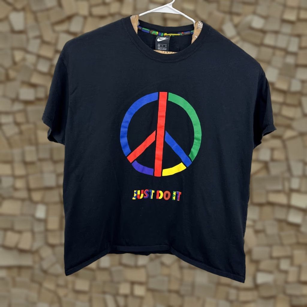 Nike Nike T Shirt Mens 3XL Black Peace Graphic Urban Jungle Gym Pack Crew Neck Short Sleeve Size US XXL / EU 58 / 5 - 1 Thumbnail