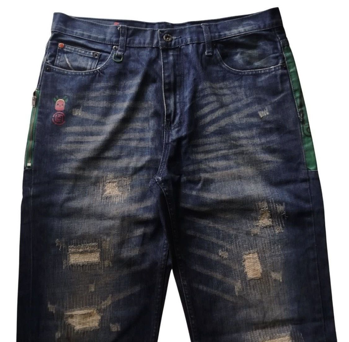 Fragment Design × Levi's Levi's Fenom x Fragment Design x CLOT Distressed Patchwork Size US 34 / EU 50 - 6 Thumbnail