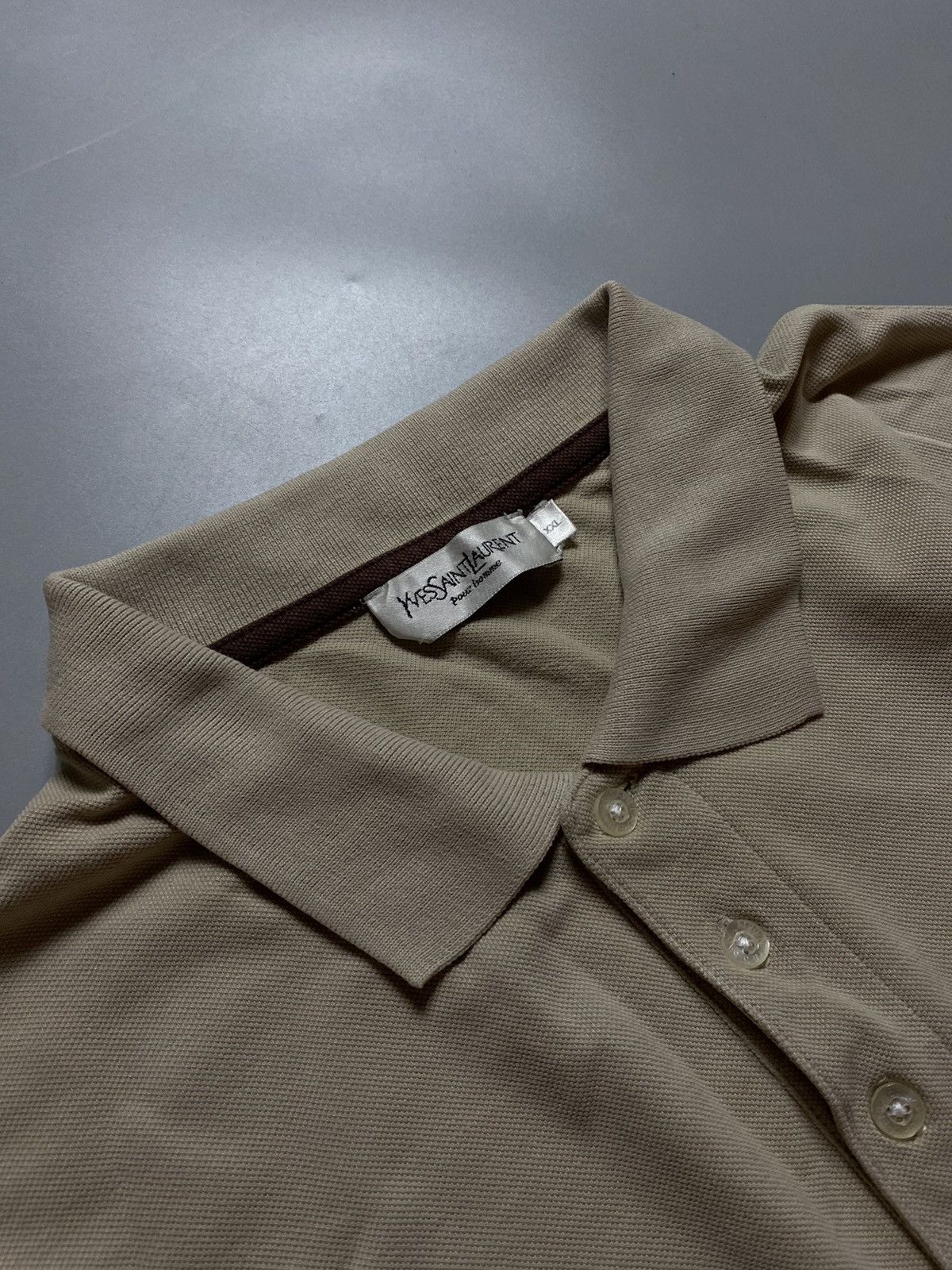 Vintage × Yves Saint Laurent Yves Saint Laurent vintage polo t-shirt Big size Size US XXL / EU 58 / 5 - 6 Thumbnail