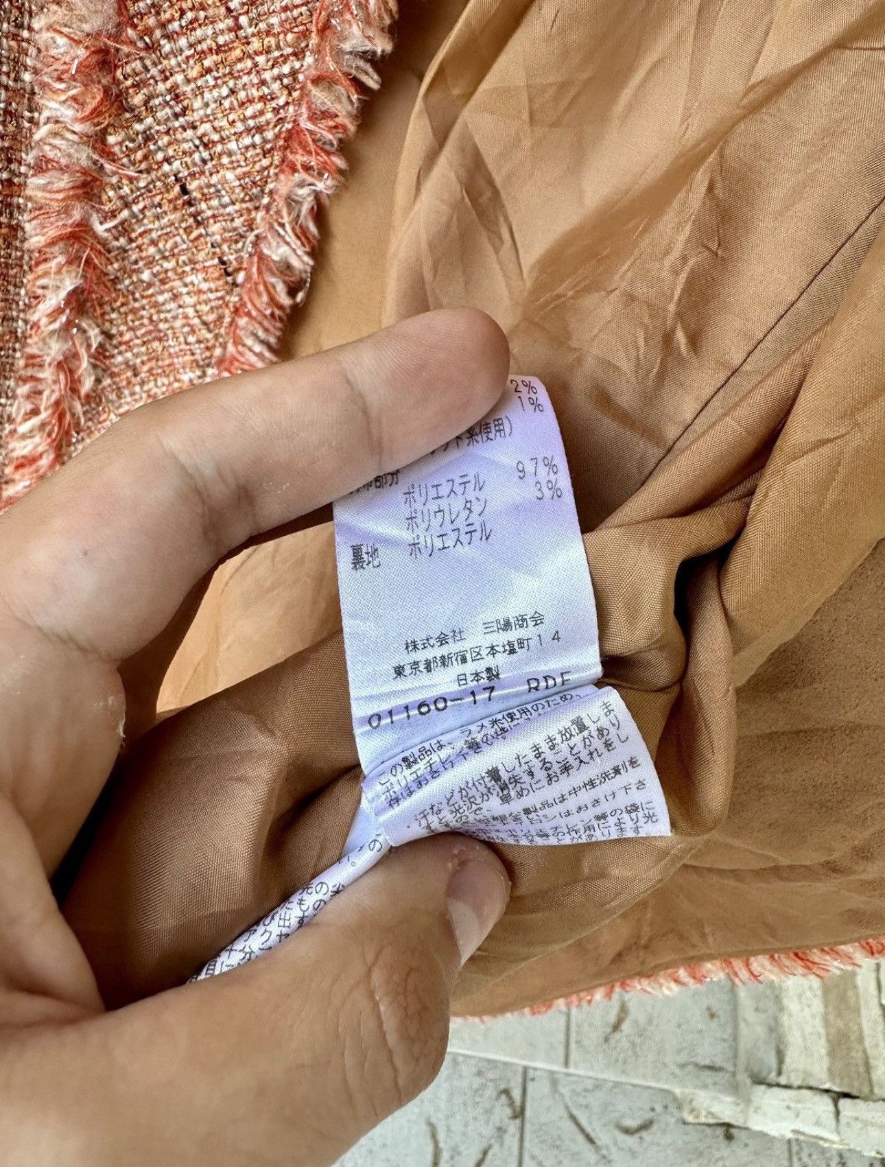 Japanese Brand Vintage Vinvert Tweed Jacket Japan Made Size M / US 6-8 / IT 42-44 - 15 Thumbnail