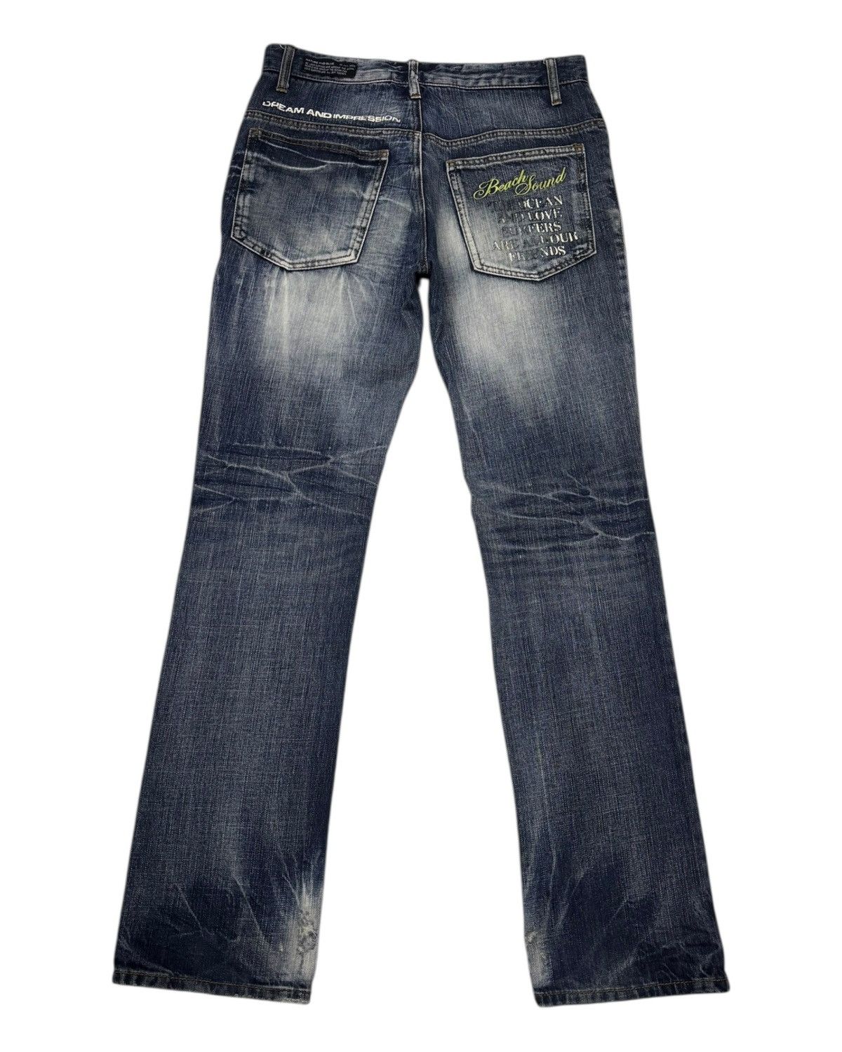 Hysteric Glamour × If Six Was Nine × Japanese Brand 🔥RARE BEACH SOUND DISTRESSED DENIM PANTS Size US 32 / EU 48 - 3 Thumbnail