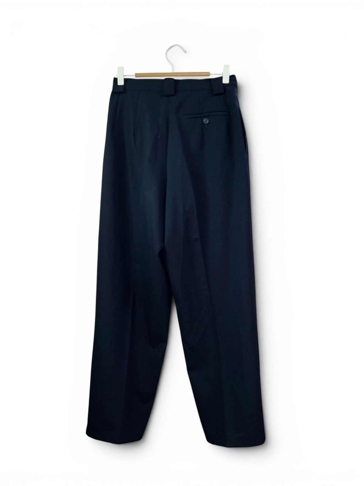 Y's Archive Yohji Yamamoto Wool Gabardine Double Pleated Trouser Size 29" - 4 Thumbnail