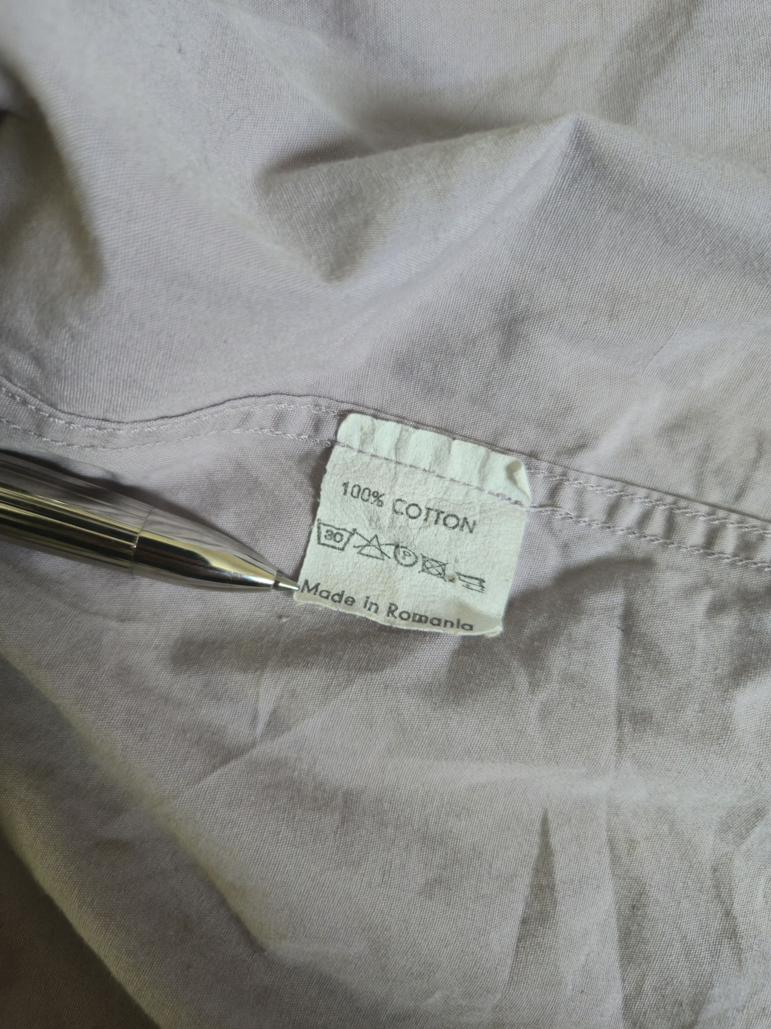 Dries Van Noten Dries Van Noten Lavender Poplin Button Shirt Size US L / EU 52-54 / 3 - 8 Thumbnail