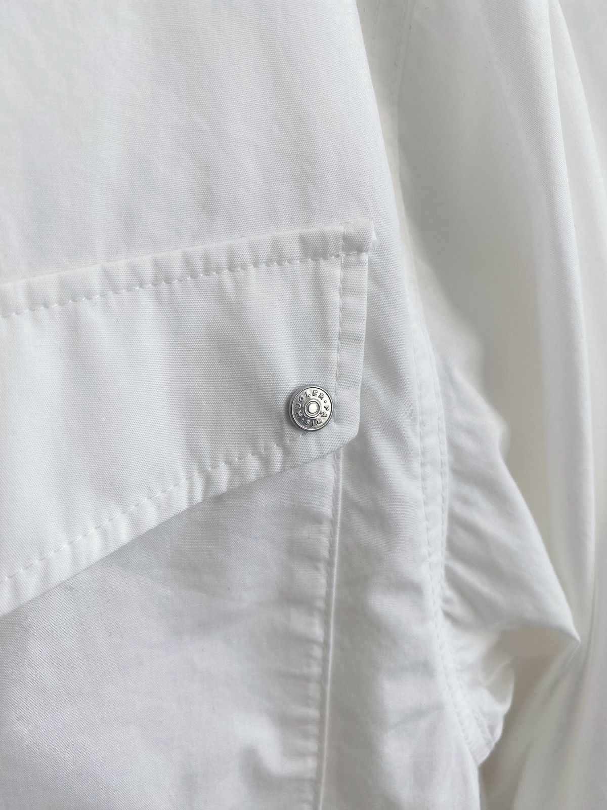 Mugler Mugler x H&M Double-breasted Poplin Shirt Size XL Size US XL / EU 56 / 4 - 22 Thumbnail