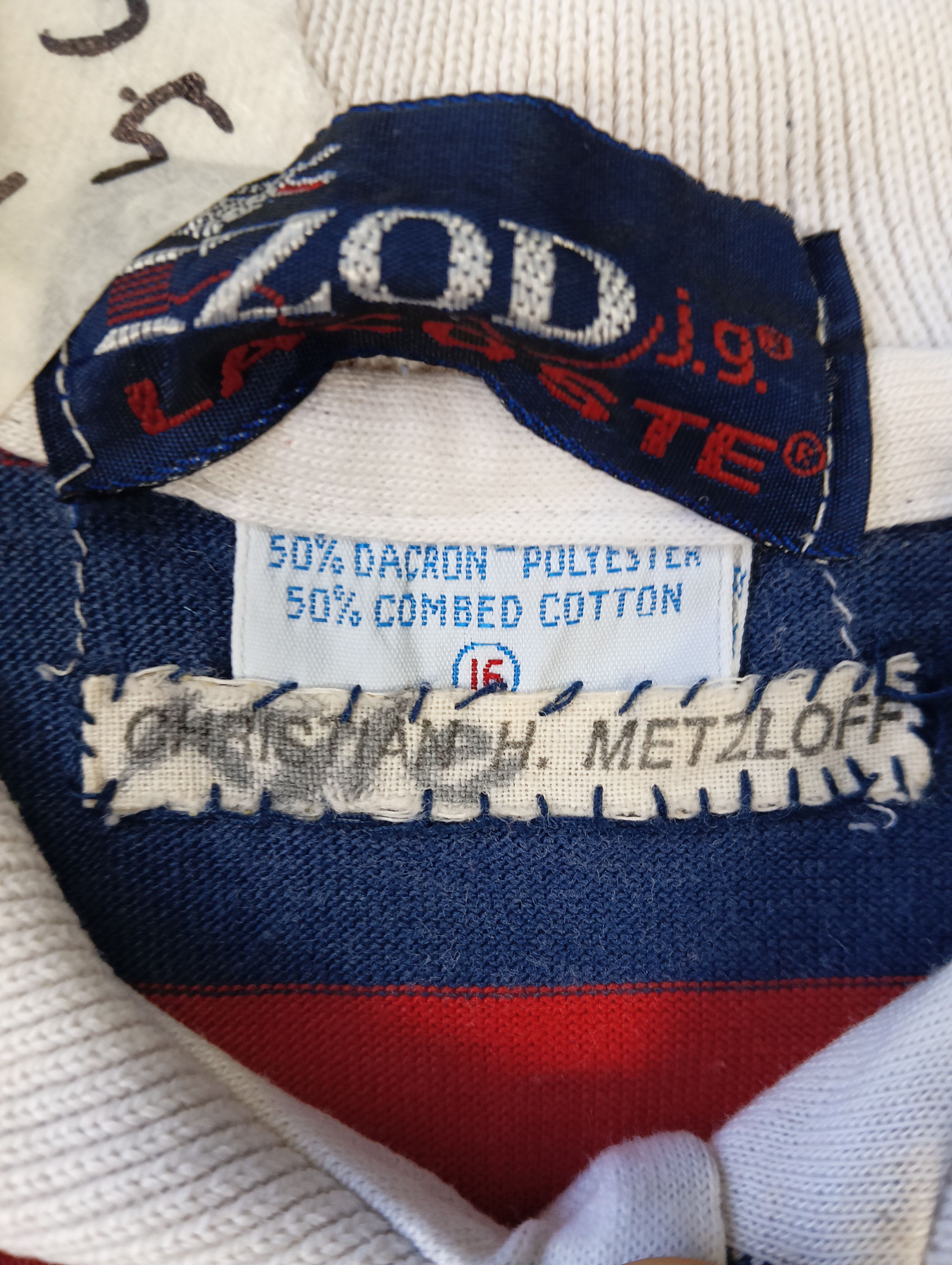 Lacoste × Vintage izod lacoste tee stripe vintage distressed single stich Size US XS / EU 42 / 0 - 5 Thumbnail