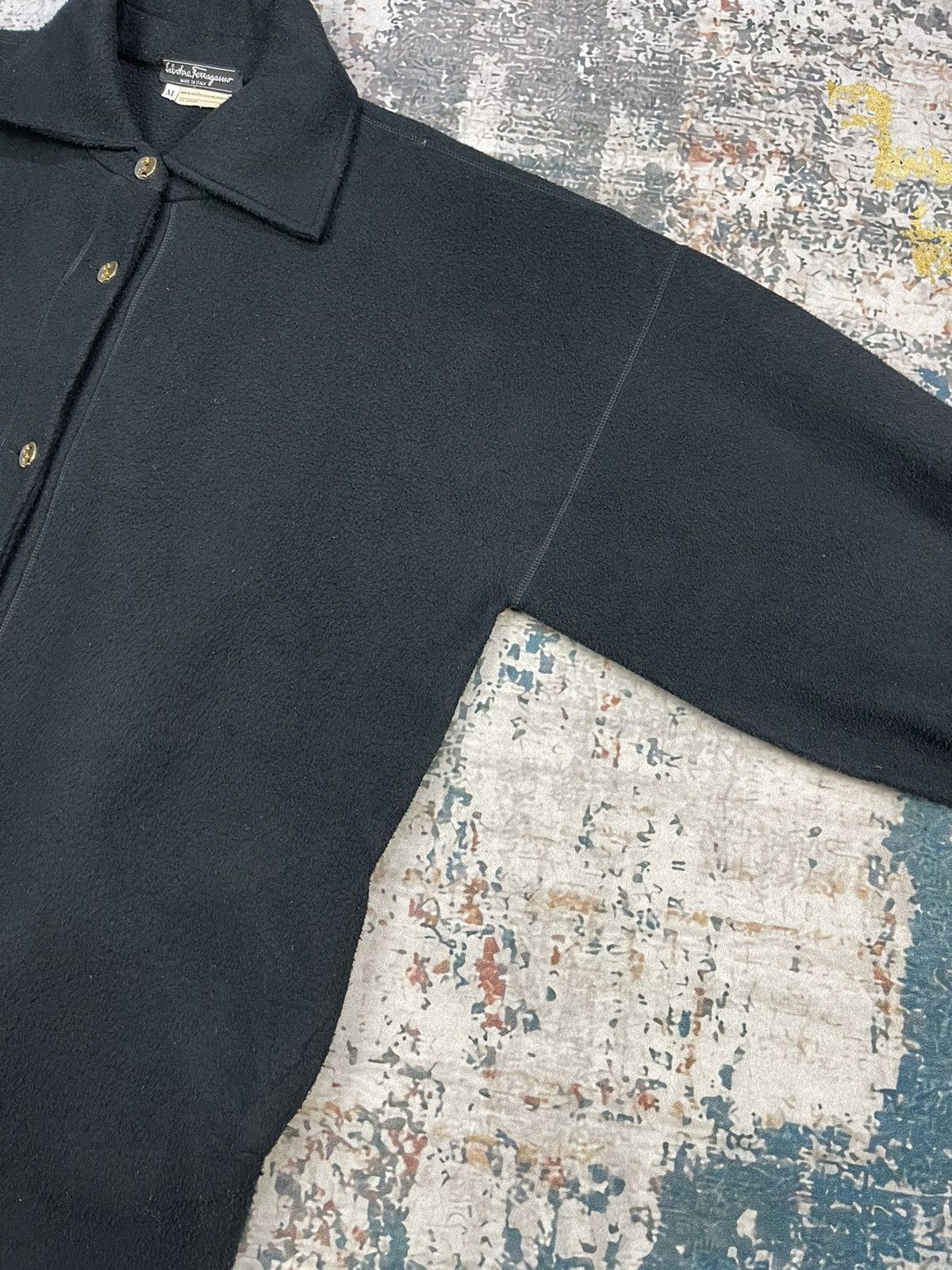 Salvatore Ferragamo Salvatore Ferragamo Drop Shoulder Big Sized Fleece Jackets Size M / US 6-8 / IT 42-44 - 6 Thumbnail