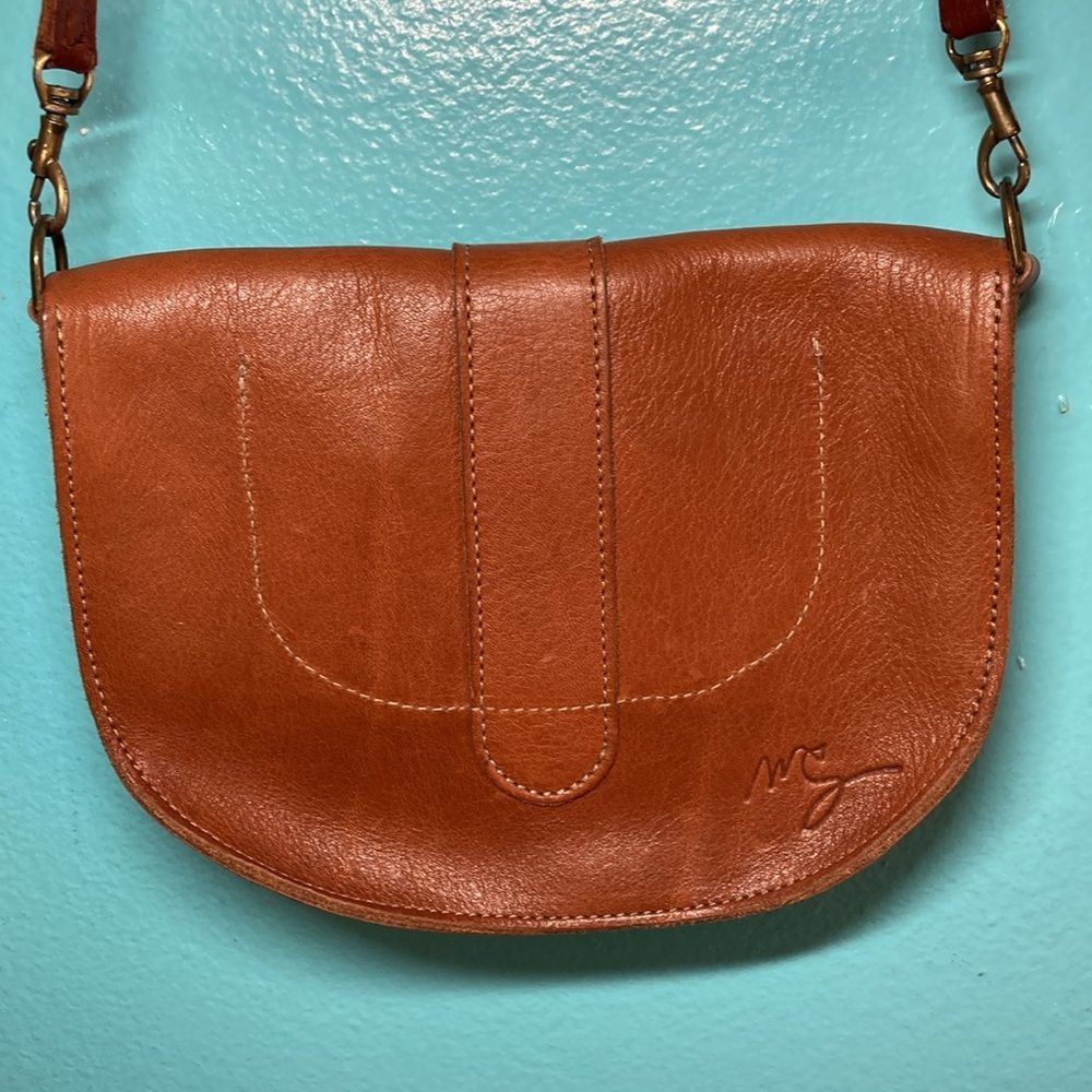 Molly Goddard Molly G Clementine Crossbody Whiskey Colored Saddle Leather Size ONE SIZE - 13 Thumbnail