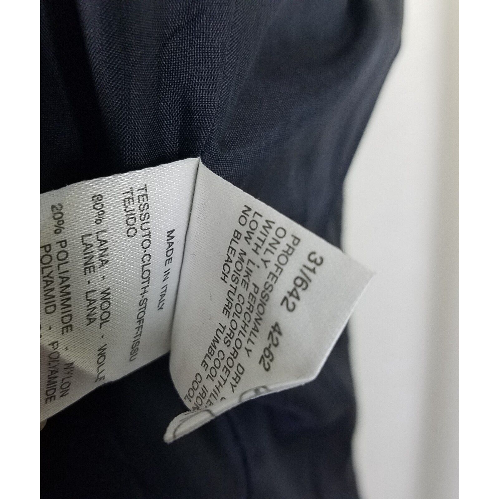 Marella Marella Worsted Wool Navy Collarless Jacket Blazer Crest 8 Size M / US 6-8 / IT 42-44 - 10 Thumbnail