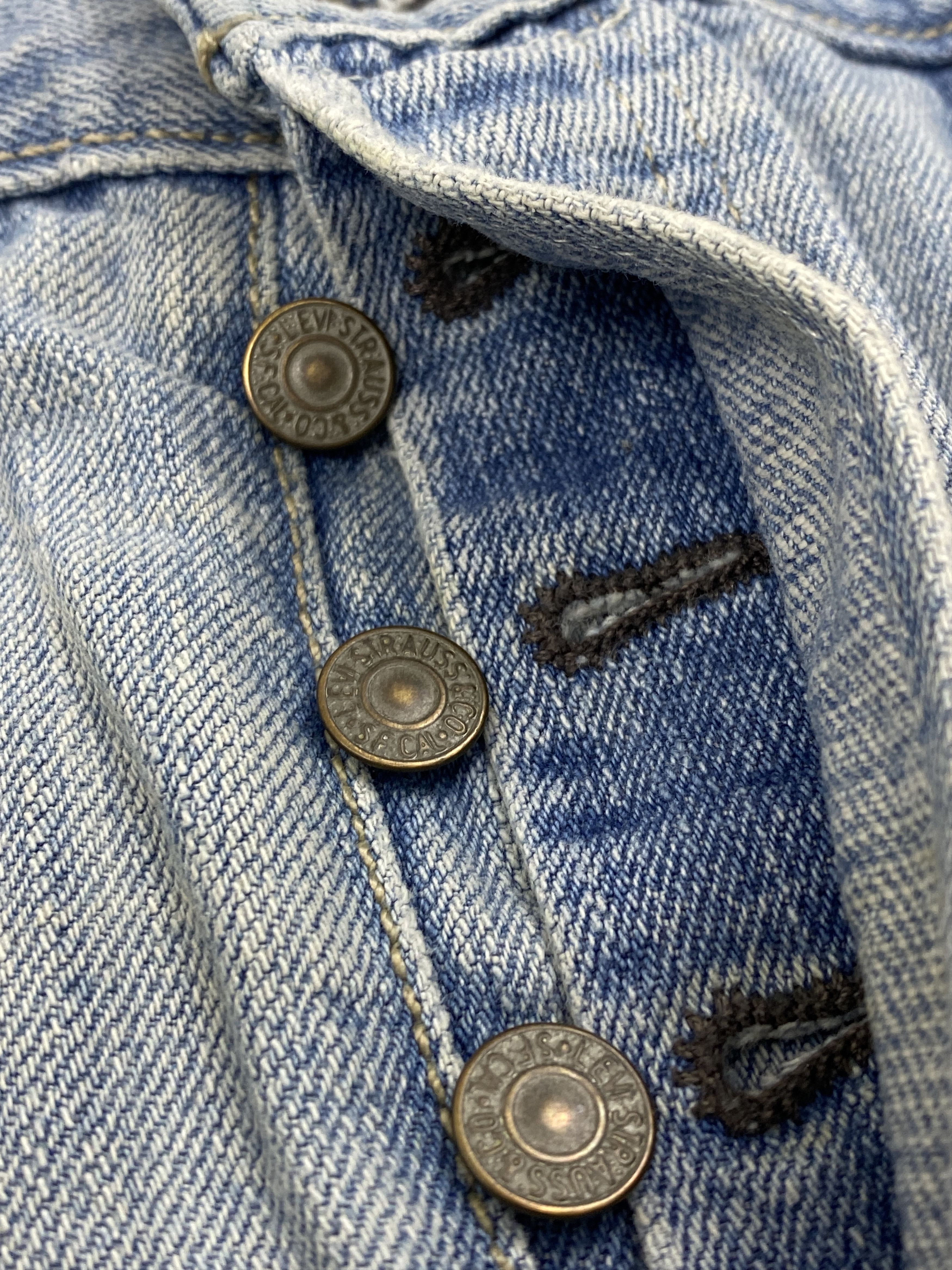 Levi's × Vintage Light Washed Vintage Levis 501 Denim Jeans Size US 38 / EU 54 - 11 Thumbnail