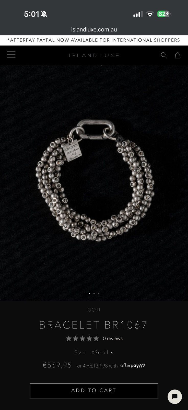 Goti Goti Avant Garde 925 Silver Bracelet Size ONE SIZE - 5 Thumbnail