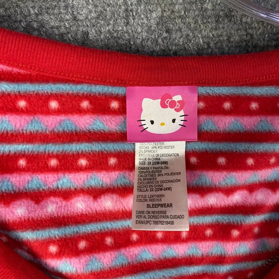 Other Hello Kitty Pajama Top Women's 3X Sleepwear Pullover Fleece Size ONE SIZE - 5 Thumbnail