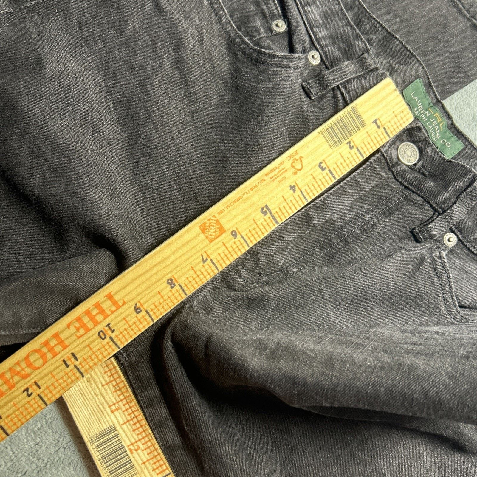 Lauren Ralph Lauren Polo Ralph Dojo Baggy Jeans Women 6 31x32 Wide Flare Black Size 28" / US 6 / IT 42 - 14 Thumbnail