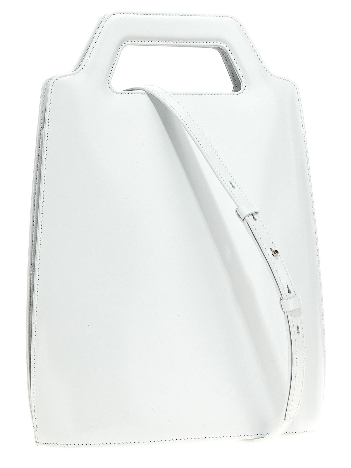 Salvatore Ferragamo o1s1rm1224 Size: OS / Rigid Leather Bag in White Size ONE SIZE - 2 Thumbnail