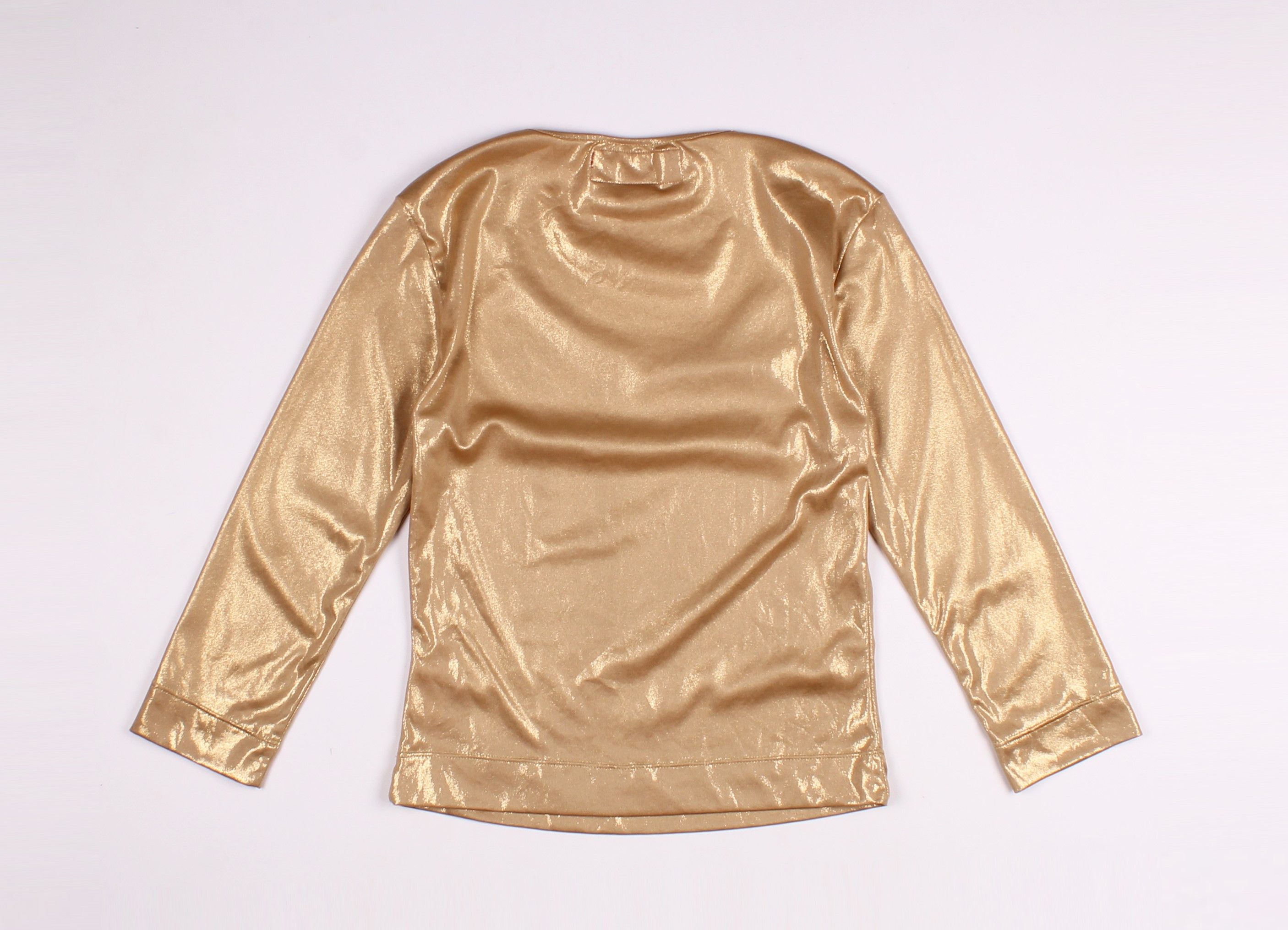 Miss Sixty Vintage Miss Sixty Luxury Gold Sparkle Y2K 3/4 Sleeve Top Size M / US 6-8 / IT 42-44 - 11 Thumbnail