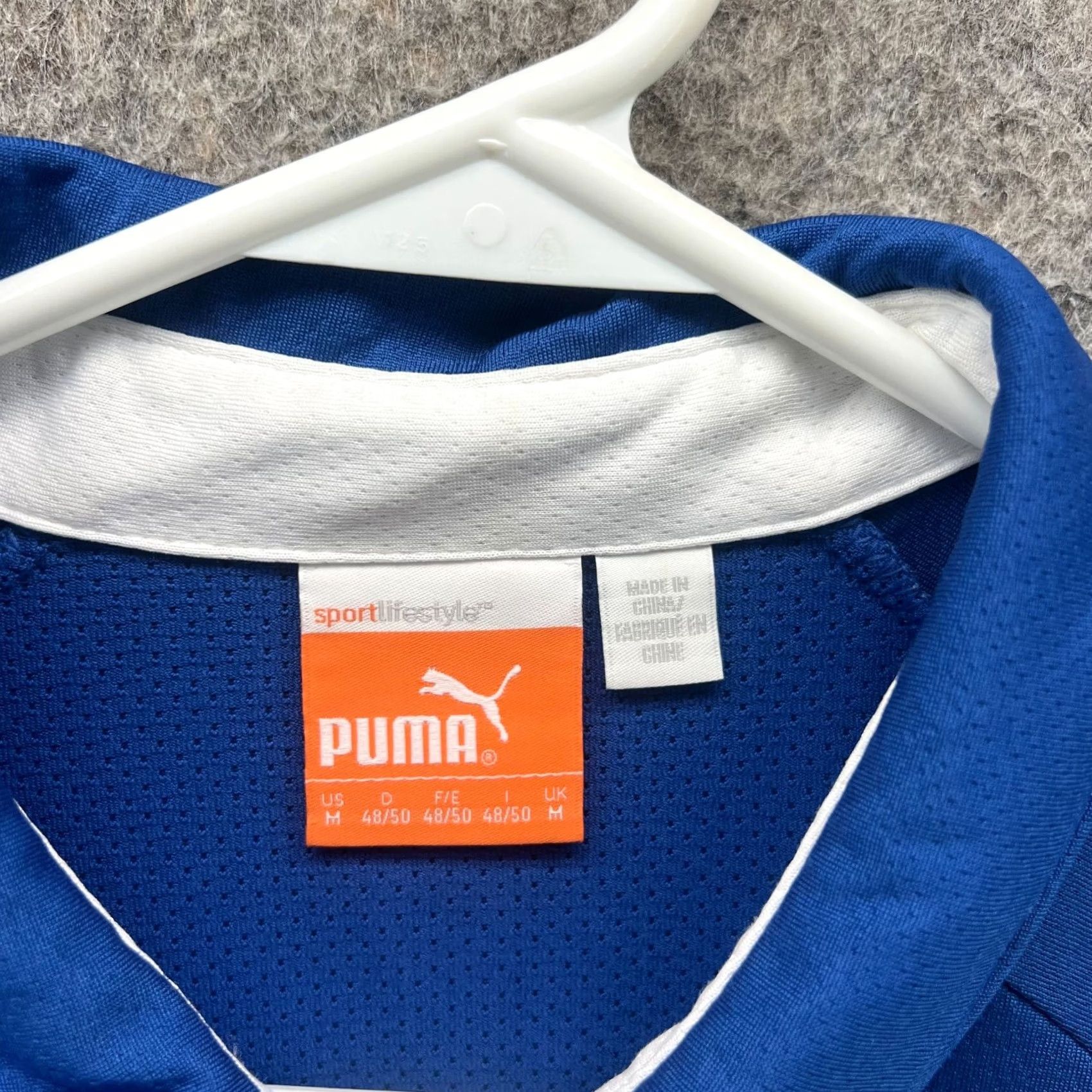 Puma PUMA Polo Shirt Mens Medium Royal Blue Athletic Sport Lifestyle Logo Knit Shirt Polo Size US M / EU 48-50 / 2 - 5 Thumbnail