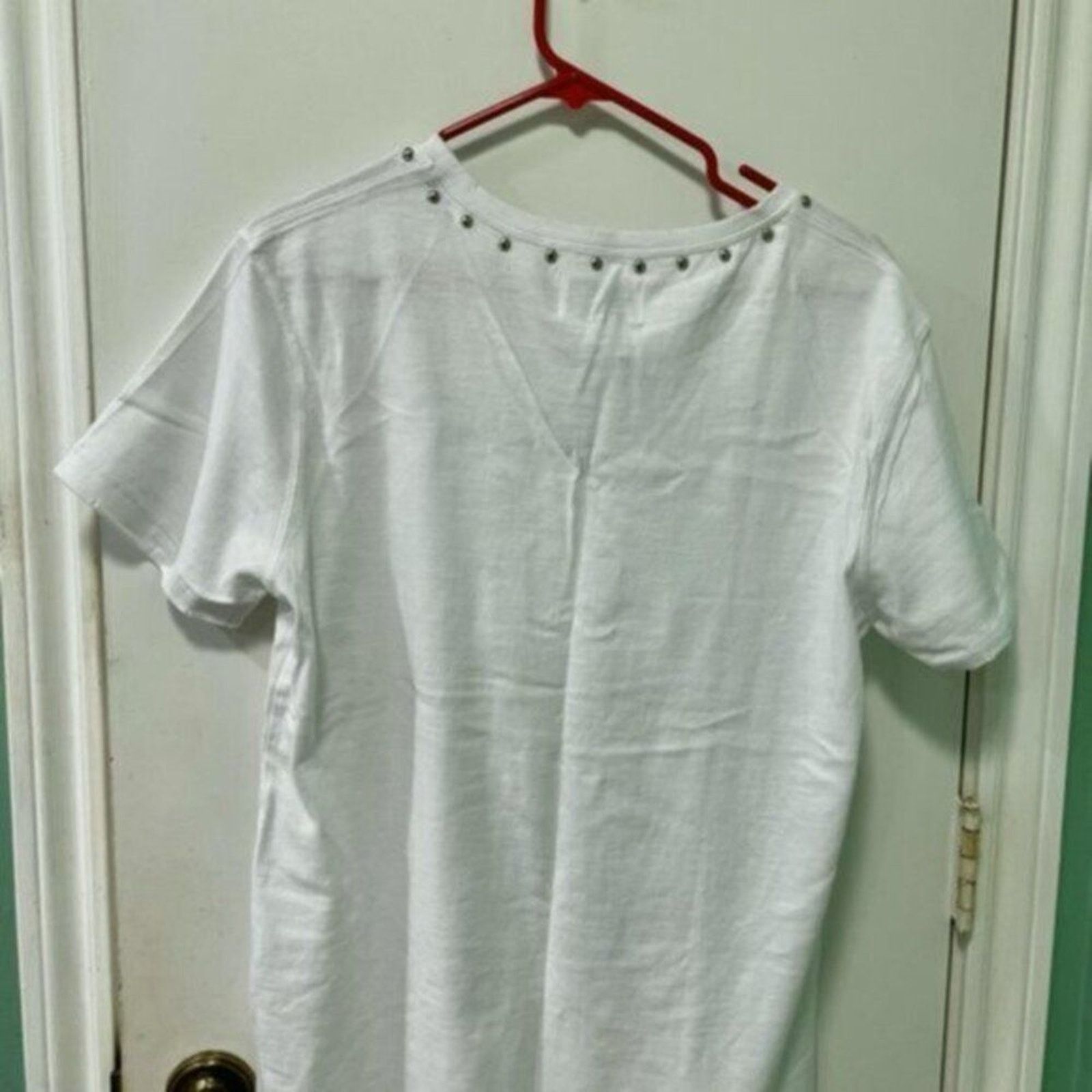 Current/Elliot Current Elliott shirt white with metal studs size 8 Size M / US 6-8 / IT 42-44 - 5 Thumbnail