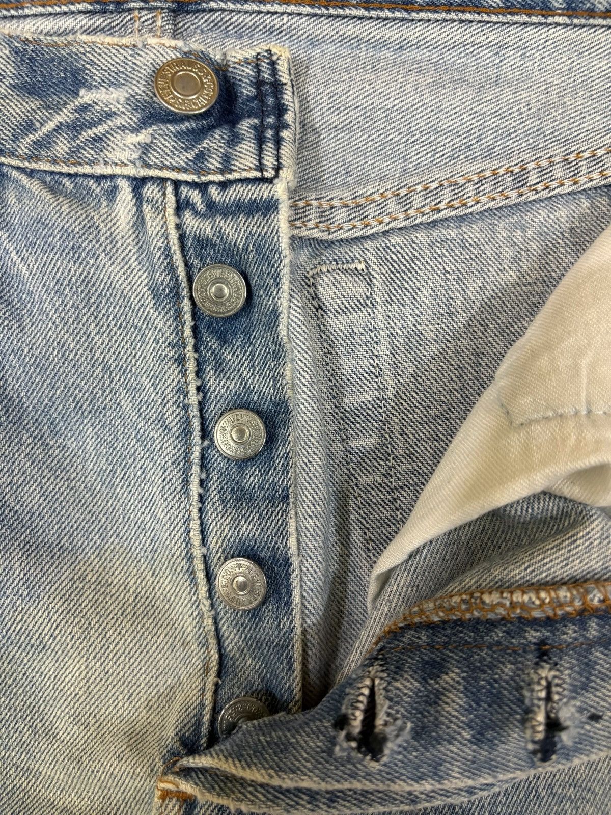 Levi's Vintage 70s Levis 501 Button Fly Blue Wash Jeans Size US 30 / EU 46 - 8 Thumbnail