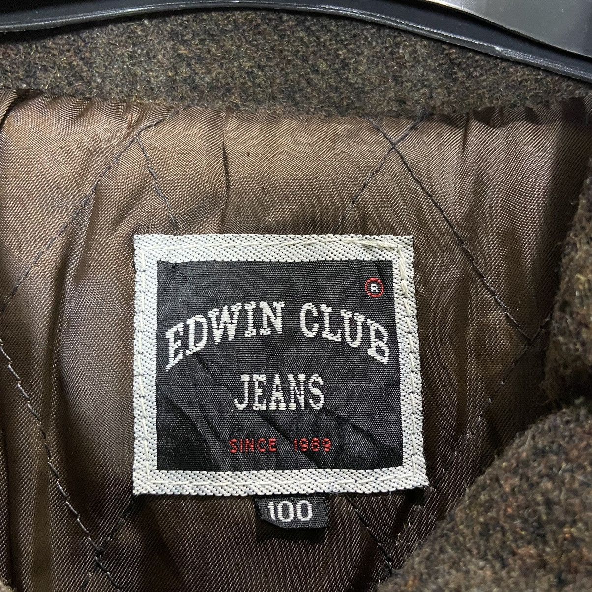 Japanese Brand Vintage EDWIN Wool Work Jacket Boxy Fit Size US XL / EU 56 / 4 - 6 Thumbnail