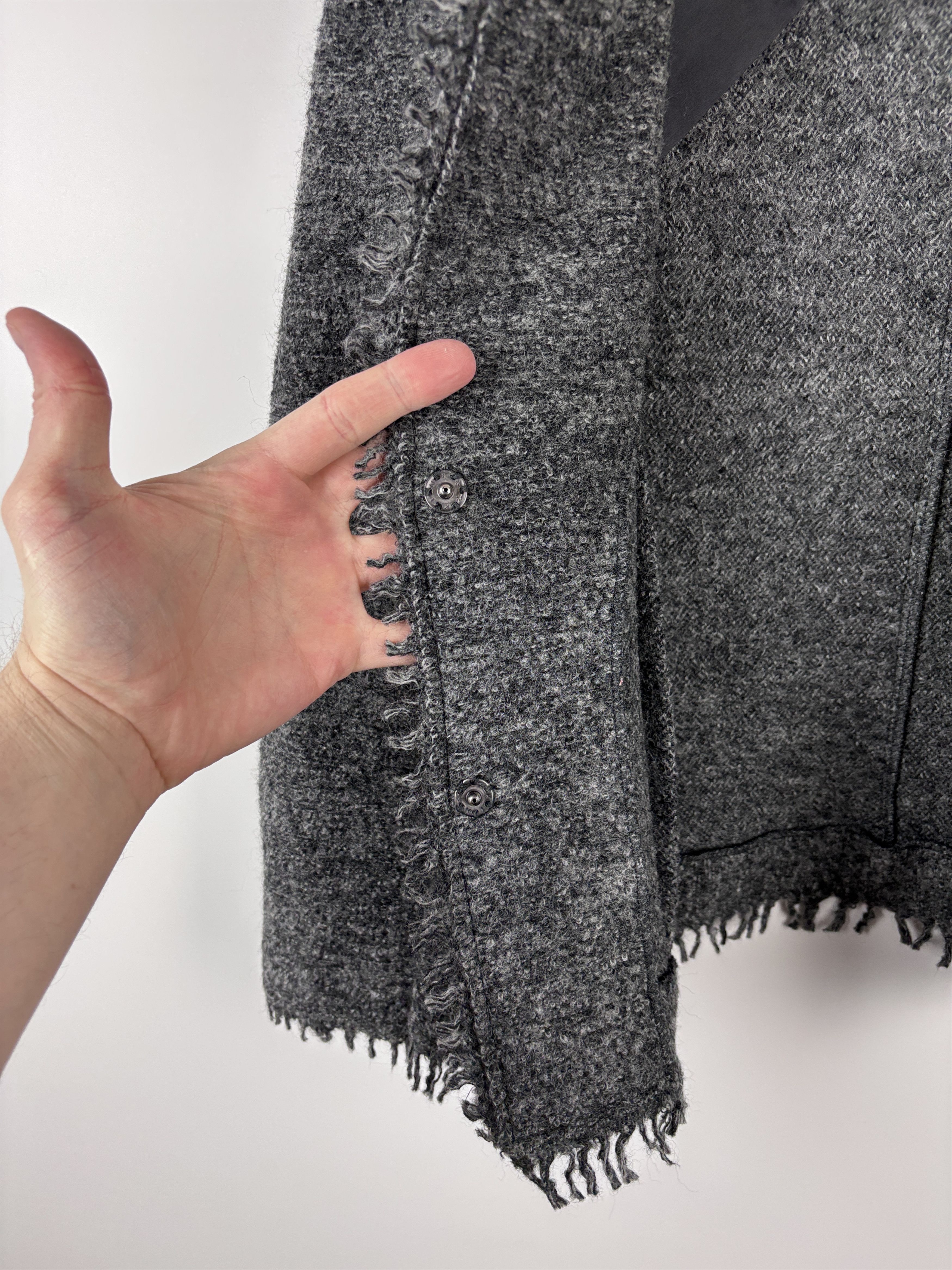 Alberta Ferretti Vintage Philosophy di Alberta Ferretti Wool Blazer Gray US 8 Size M / US 6-8 / IT 42-44 - 6 Thumbnail