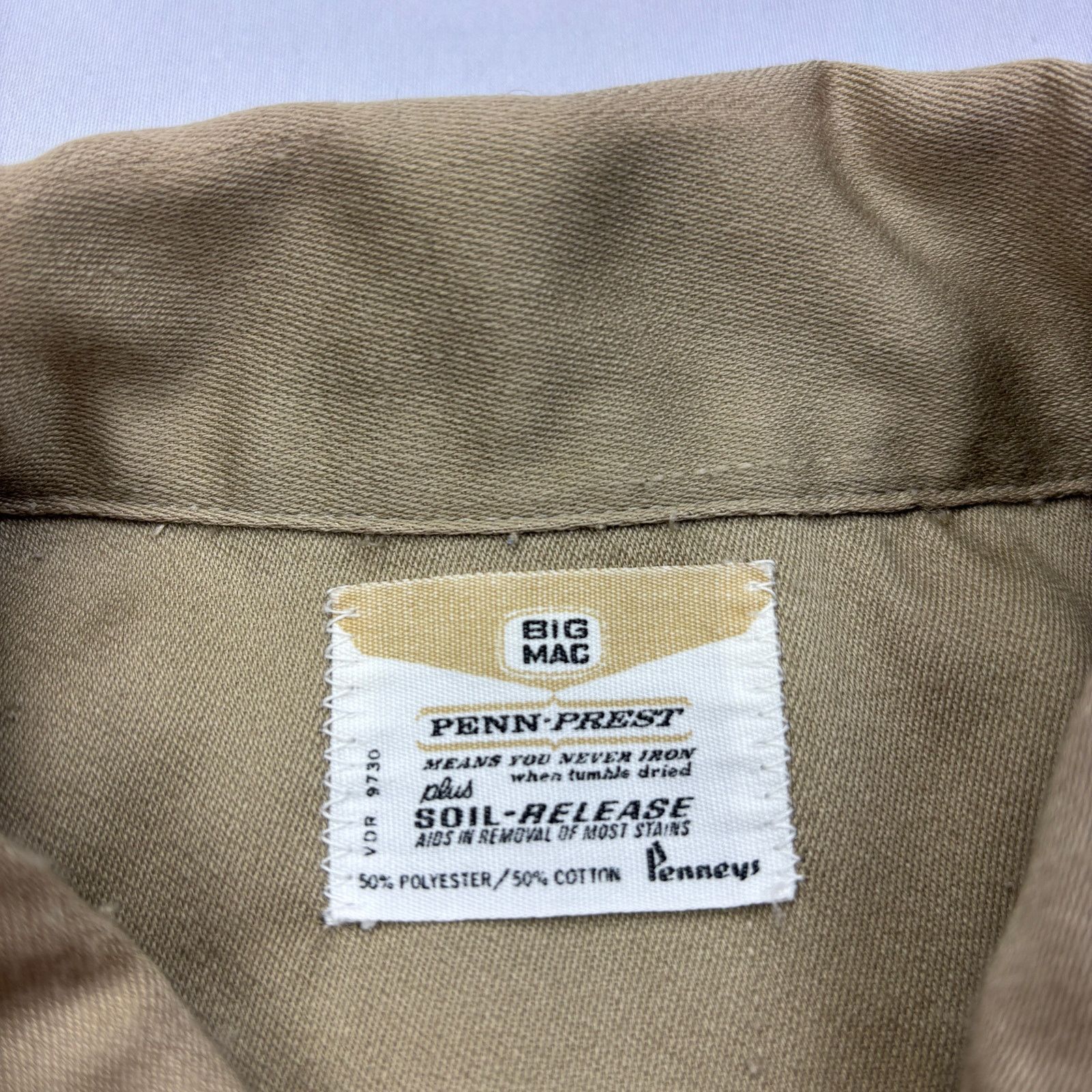 Vintage Vintage 70s Big Mac Penney's Penn Prest Work Shirt Men's L Size US L / EU 52-54 / 3 - 4 Thumbnail