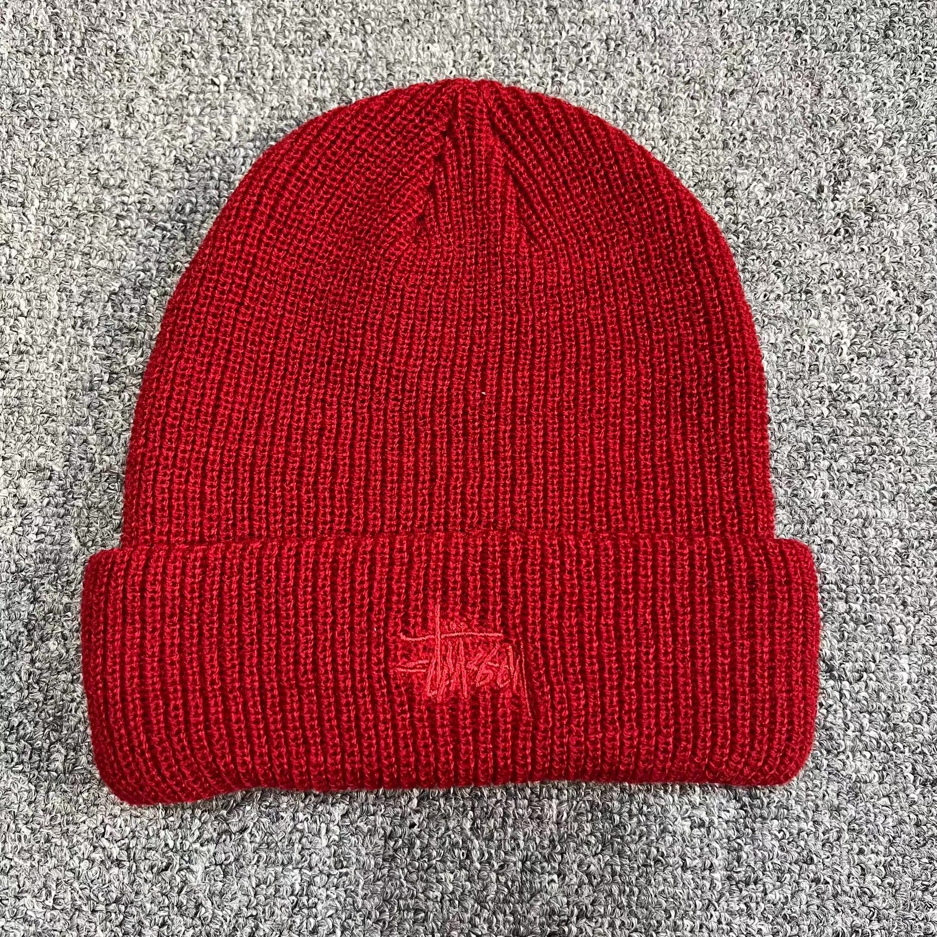 Stussy Stussy Classic Solid Color Logo Embroidered Knit Beanie Q7 Size ONE SIZE - 3 Thumbnail