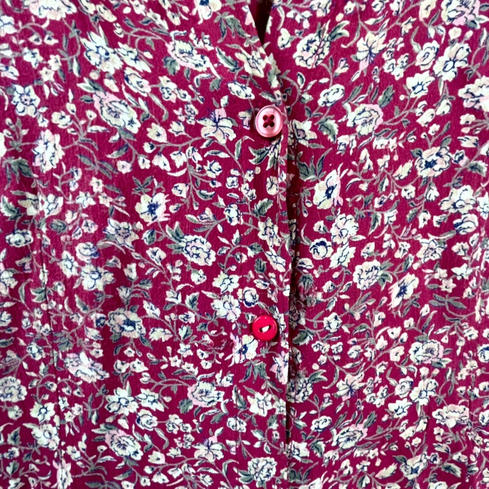 Cherokee Vintage Cherokee Dress Small Red Housewife Cottage Country Size S / US 4 / IT 40 - 3 Thumbnail